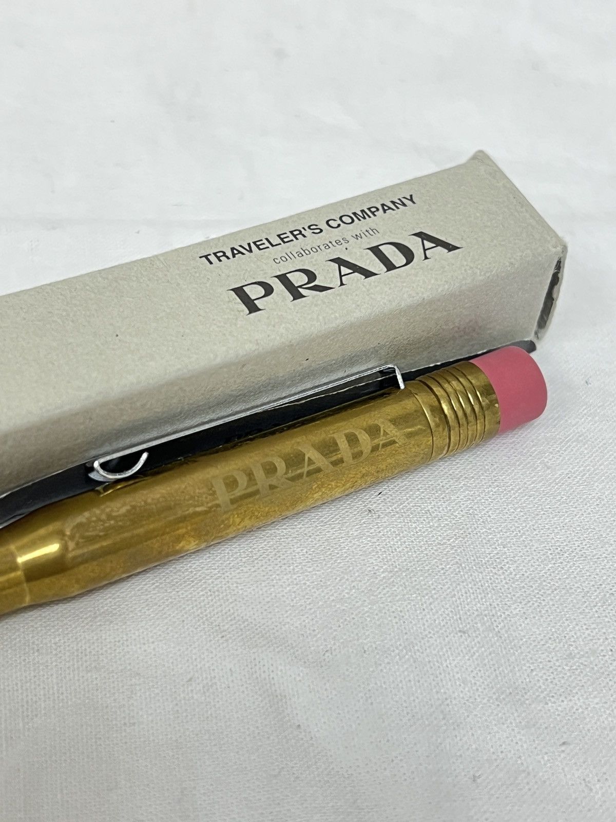 Prada 🔺Prada x Traveler Brass Pencil tie clip pin shirt pen Size ONE SIZE - 2 Thumbnail