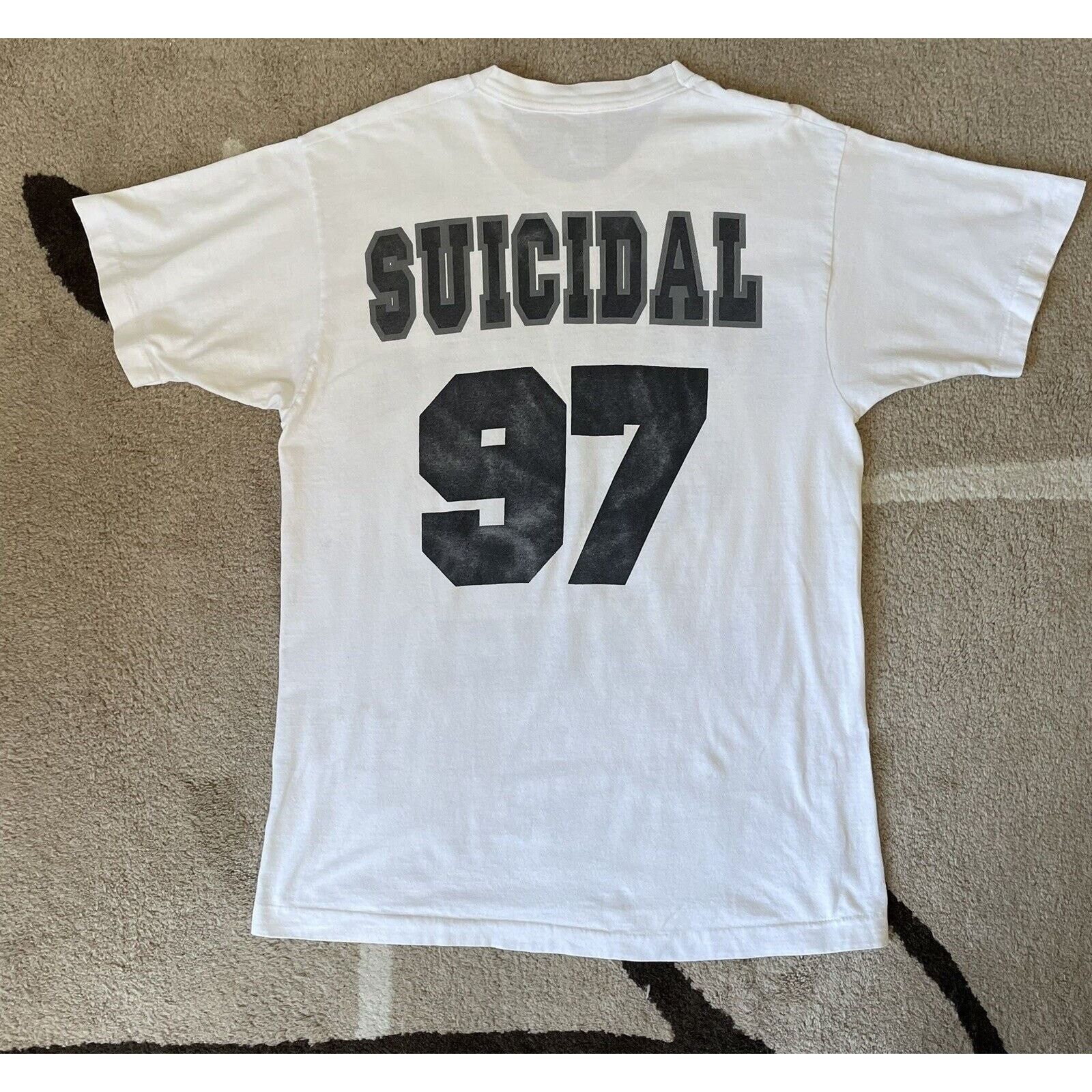 Fruit Of The Loom VINTAGE 90s SUICIDAL TENDENCIES T SHIRT LARGE 97 Metal PUNK Size US L / EU 52-54 / 3 - 2 Thumbnail