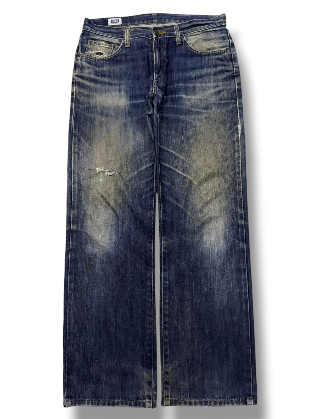 Edwin Vintage Edwin 403 Japan Denim Jeans | Vintage Straight | W32 Size US 32 / EU 48 - 2 Thumbnail