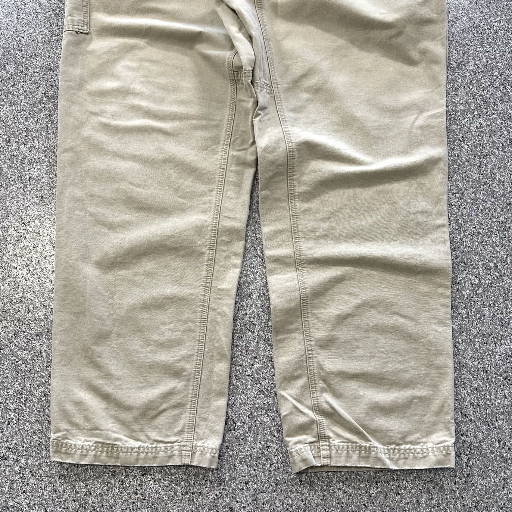Vintage Columbia Pants Mens 40x32 Utility Chino Rugged Outdoor Hiking Tan Beige Canvas Cotton Straight Carpenter Pockets Regular Size US 40 / EU 56 - 3 Thumbnail