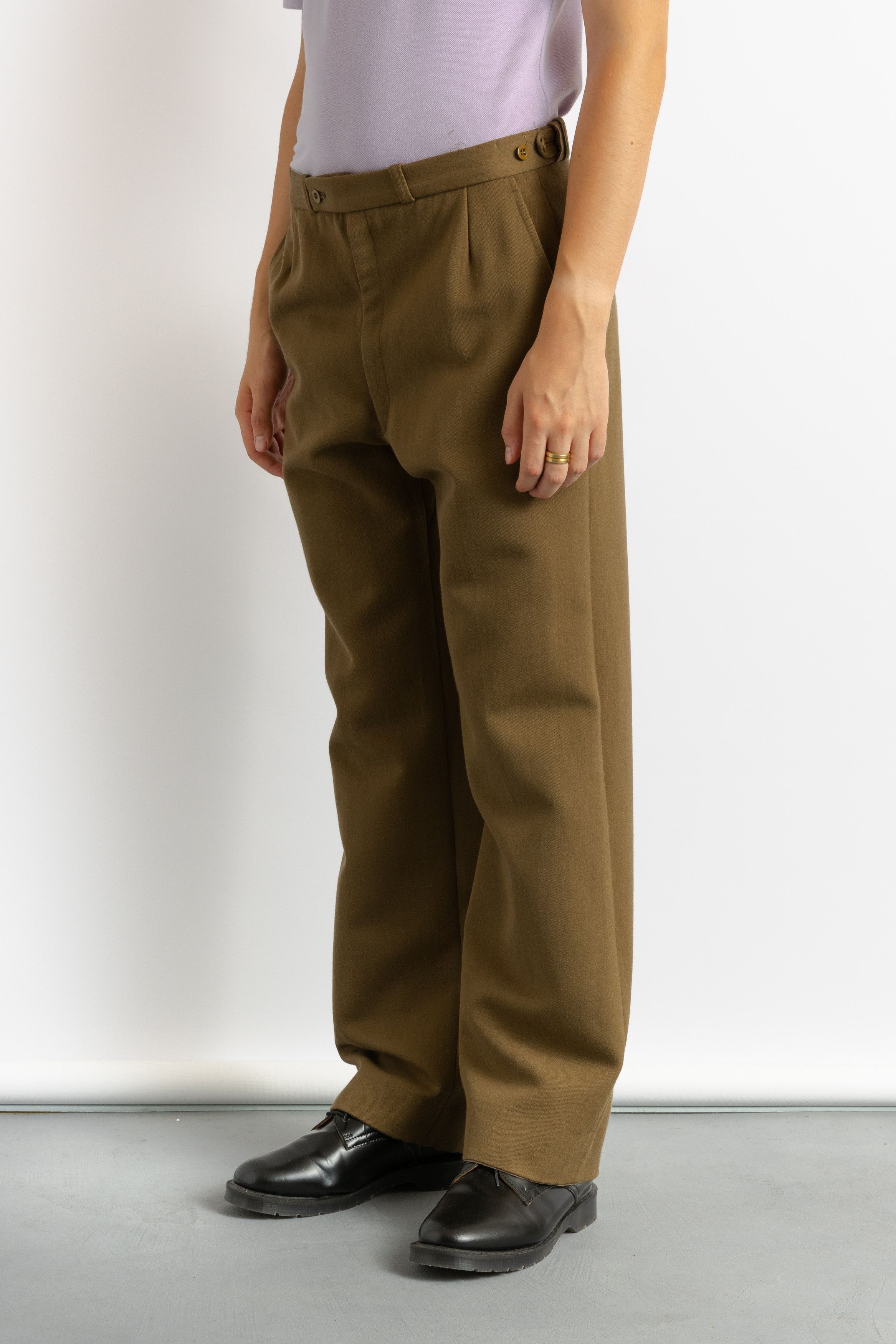 Vintage Men's Vintage 1970s Wool Trousers 32 size 8731 Size US 32 / EU 48 - 2 Thumbnail