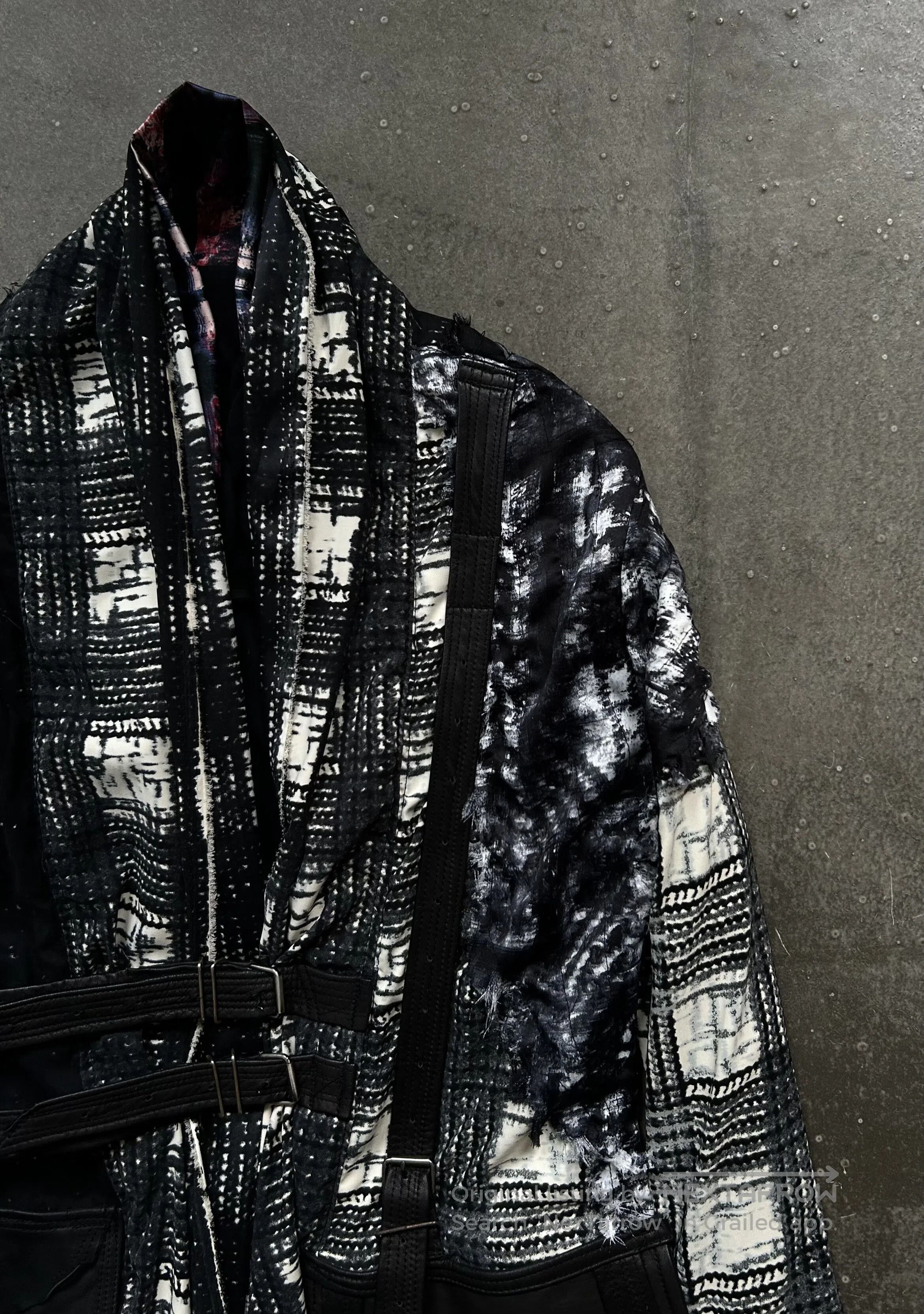 Japanese Brand stylish patchwork long coat by TT. Size US L / EU 52-54 / 3 - 3 Thumbnail