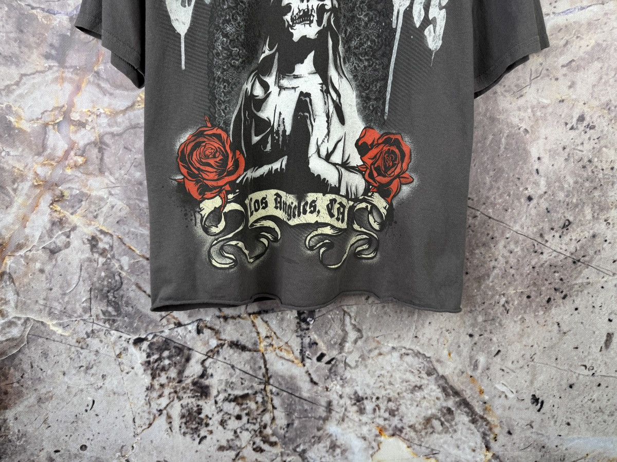 Gildan Guns N Roses Skull Graphic T Shirt Mens Grey Rock Band Tee Size US L / EU 52-54 / 3 - 4 Thumbnail