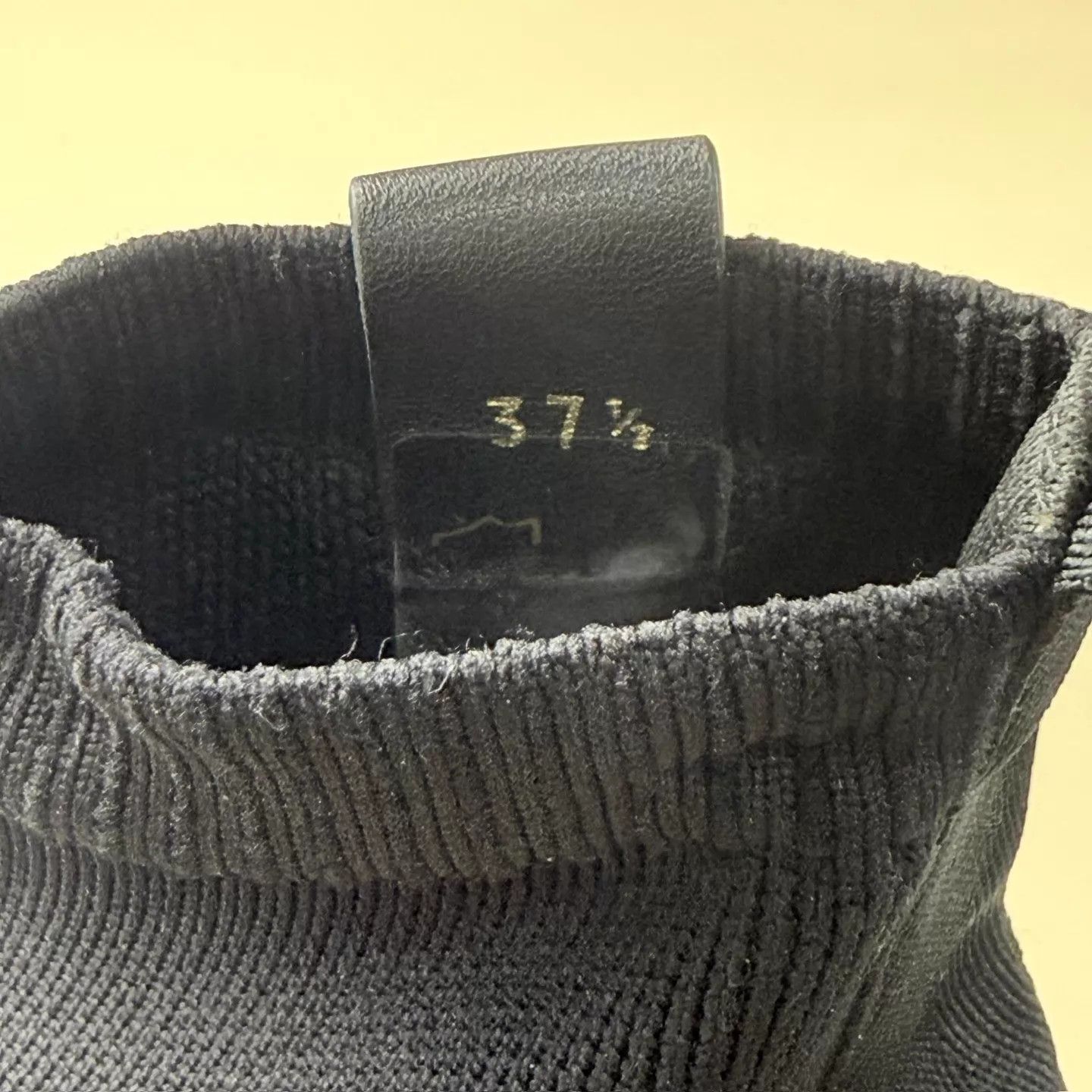 Louis Vuitton LV black white logo platform sock boot EUR 37.5 Size US 7 / IT 37 - 7 Thumbnail