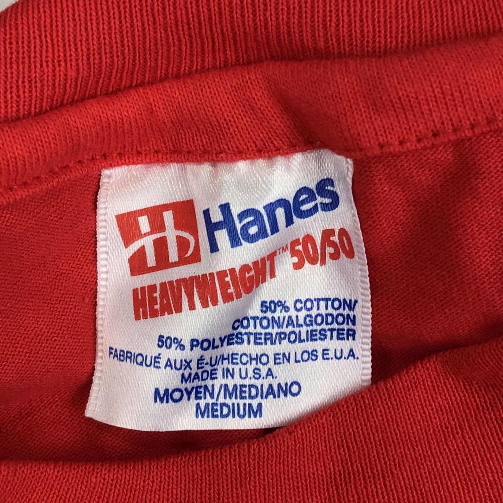 Hanes VINTAGE US MARINE CORPS T-Shirt M Men Red Hanes 80s 90s Deadstock Vintage Military Crew Neck Short Sleeve Medium Shirt WomensMens BoysGirls Size US M / EU 48-50 / 2 - 7 Thumbnail