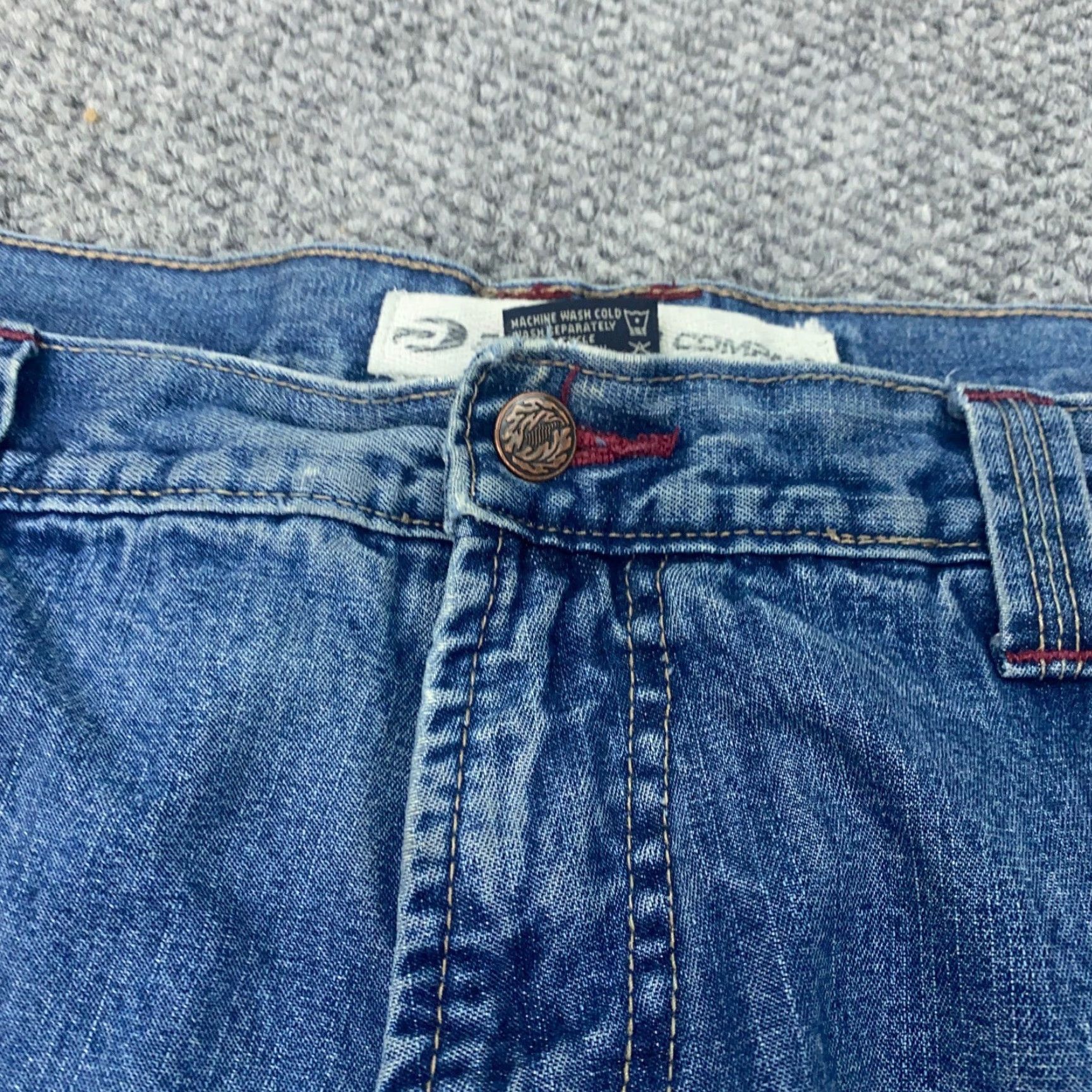 Vintage VINTAGE Paco Jeans Mens Jeans 40x32 Blue Carpenter Baggy Loose Skater Grunge Y2K Men's 40 Regular Inseam 31" Cotton Denim Retro 90s Mens Size US 40 / EU 56 - 3 Thumbnail