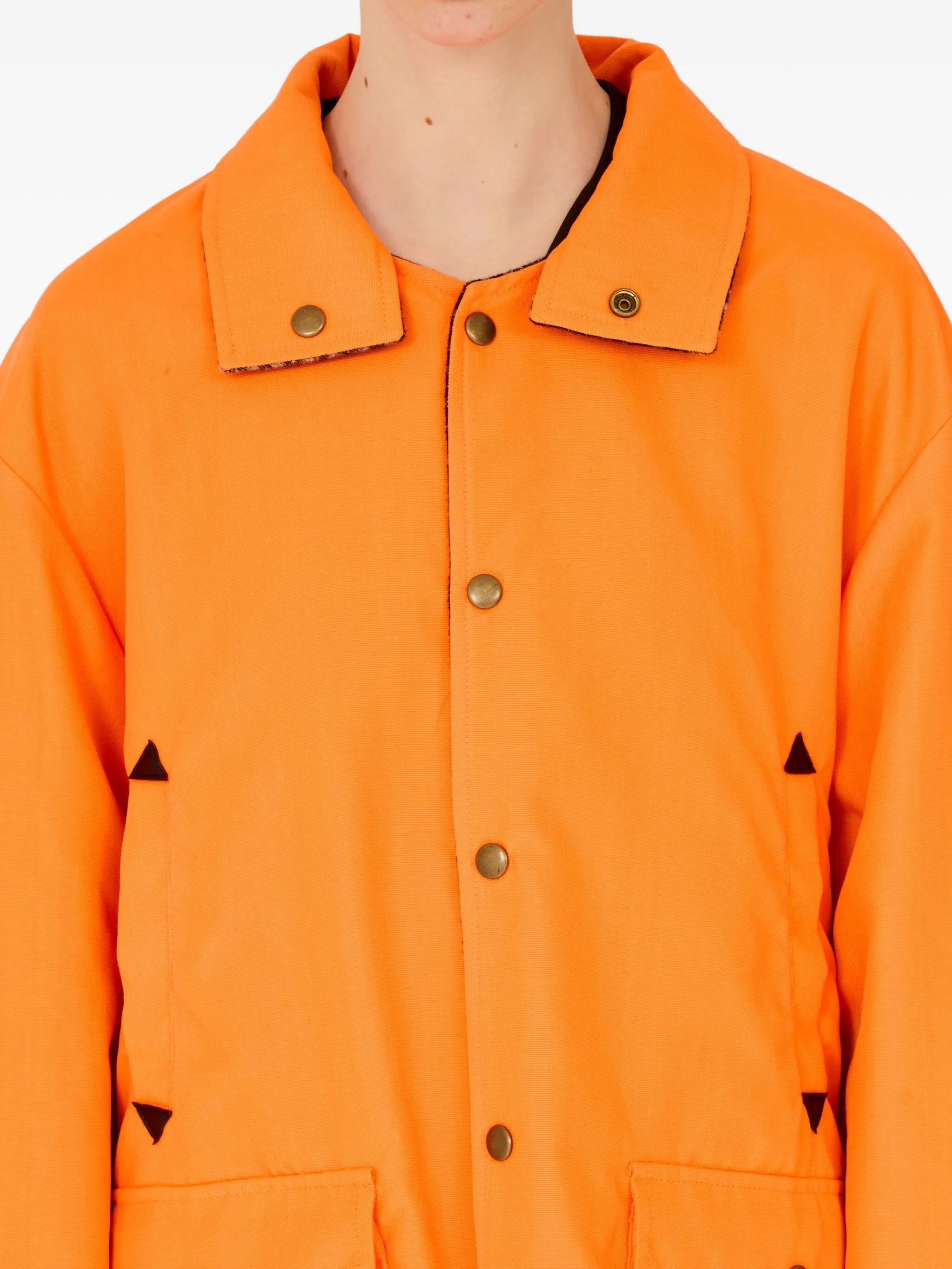 Maison Margiela o1w1db10526 Reversible Capsule Jacket in Orange/Black Size L / US 10 / IT 46 - 6 Thumbnail