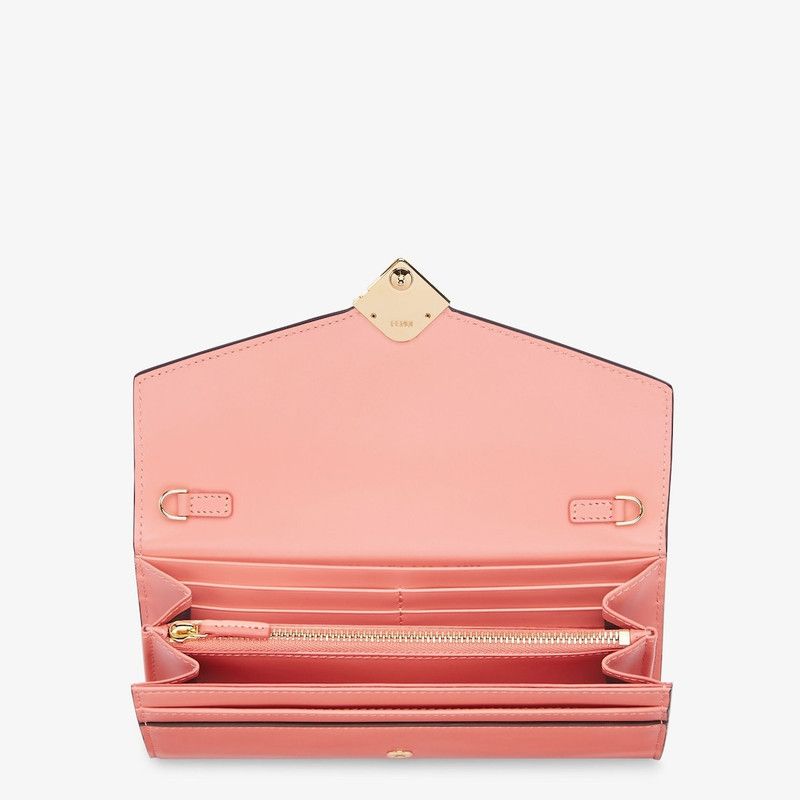 Fendi o1s1wg111225 Size:OS/FF Continental With Chain in Pink Size ONE SIZE - 4 Thumbnail
