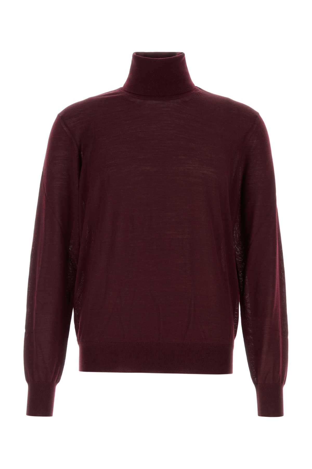 Saint Laurent Paris Aubergine Wool Sweater Size US L / EU 52-54 / 3 - 1 Thumbnail