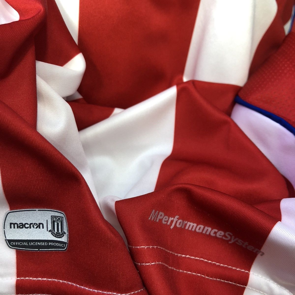 Macron Stoke City 15/16 home shirt #22 Shaqiri Size US S / EU 44-46 / 1 - 8 Thumbnail