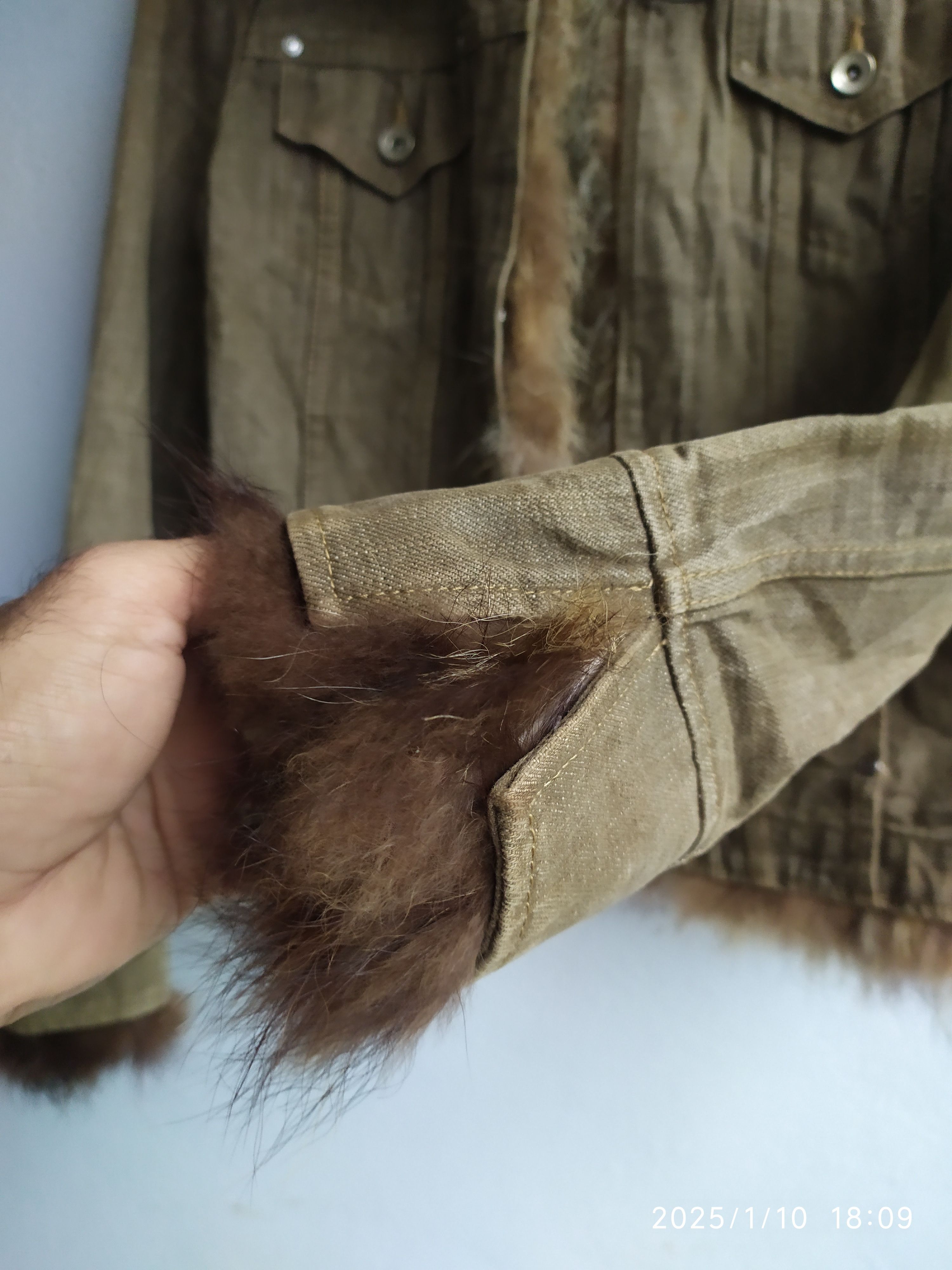 If Six Was Nine × Japanese Brand × Le Grande Bleu (L.G.B.) Japanese Brand Denim fur Jacket Size S / US 4 / IT 40 - 5 Thumbnail