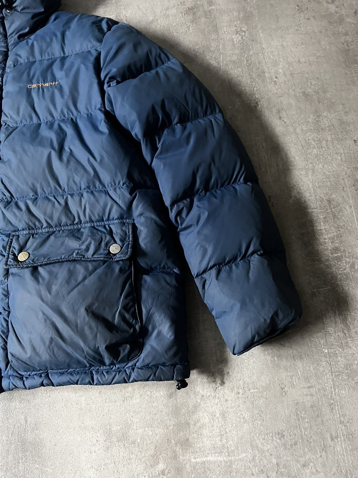 Carhartt Carhartt Raleigh Puffer vintage blue jacket feather rare Size US XL / EU 56 / 4 - 3 Thumbnail