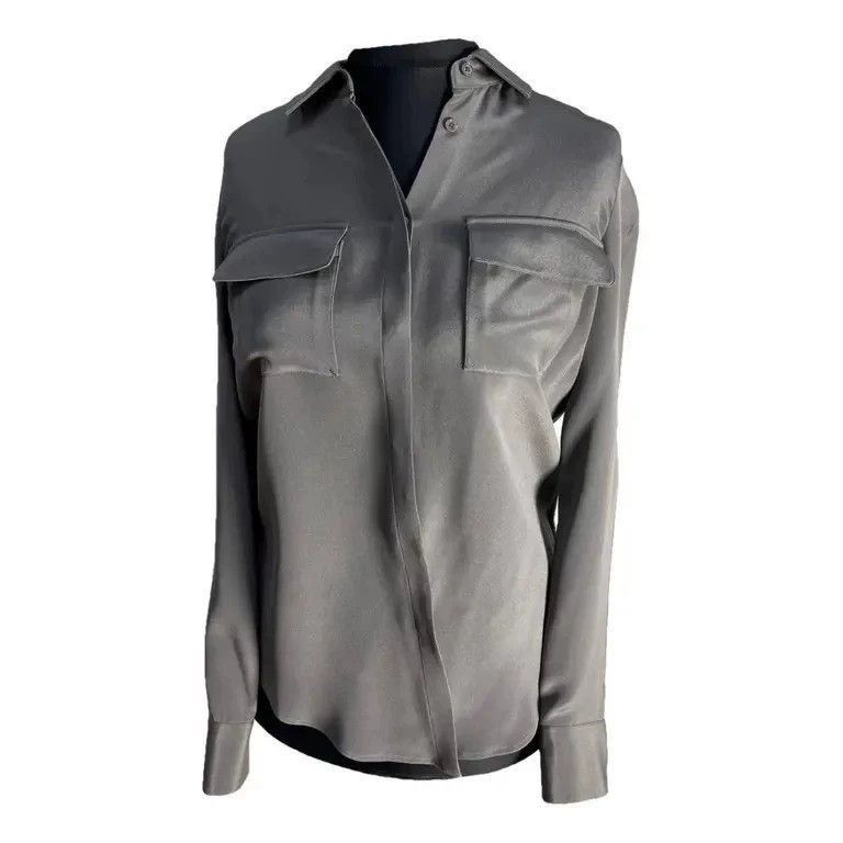 Loro Piana Loro Piana Women's Silk Long Sleeve Shirt-2508 Size US S / EU 44-46 / 1 - 2 Thumbnail