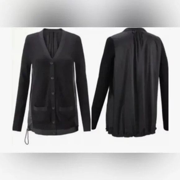 Vintage Cabi Black Windbreaker Cardigan Sweater S Button Up Pockets Size S / US 4 / IT 40 - 7 Thumbnail