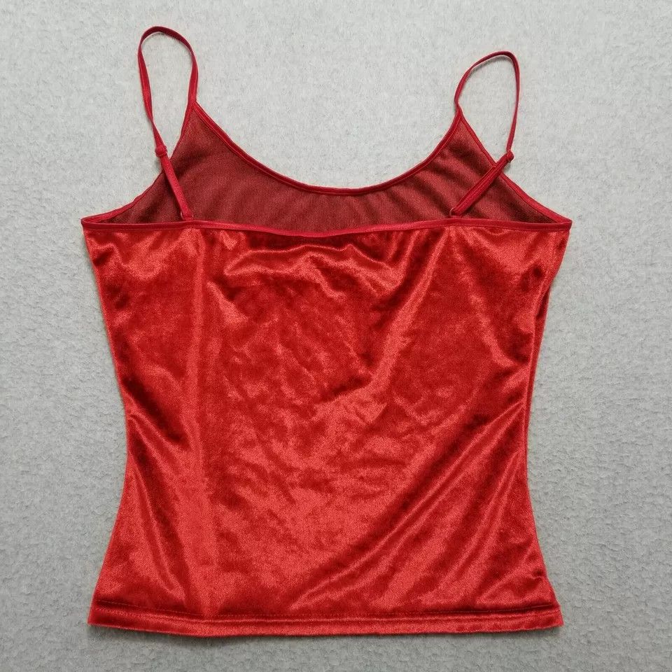 Other Rene Rofe Tank Top Womens Medium Red Velour Lingerie Size M / US 6-8 / IT 42-44 - 2 Thumbnail