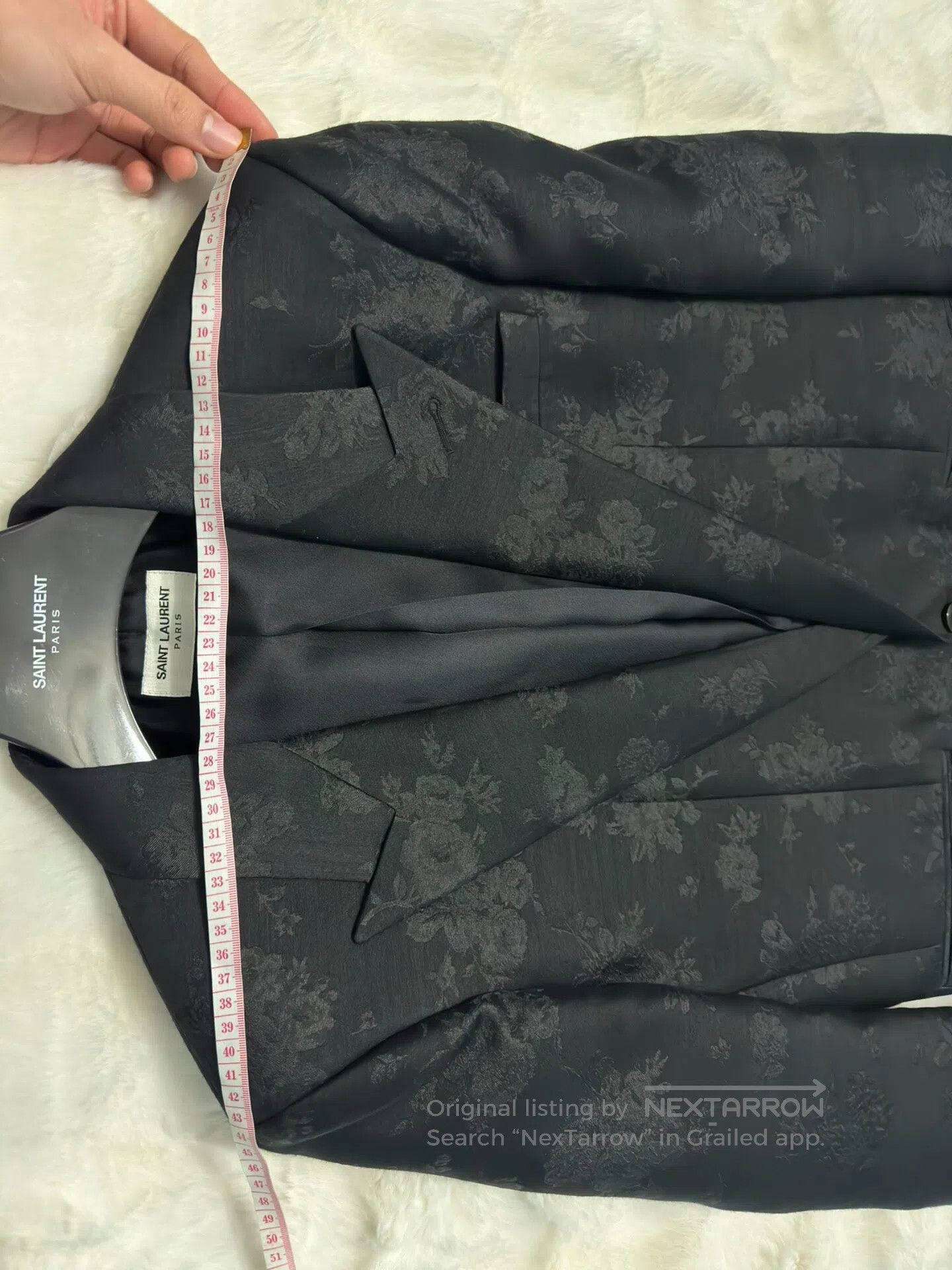 Saint Laurent Paris Saint Laurent Paris Rose embroidery suit suit| Size US S / EU 44-46 / 1 - 5 Thumbnail