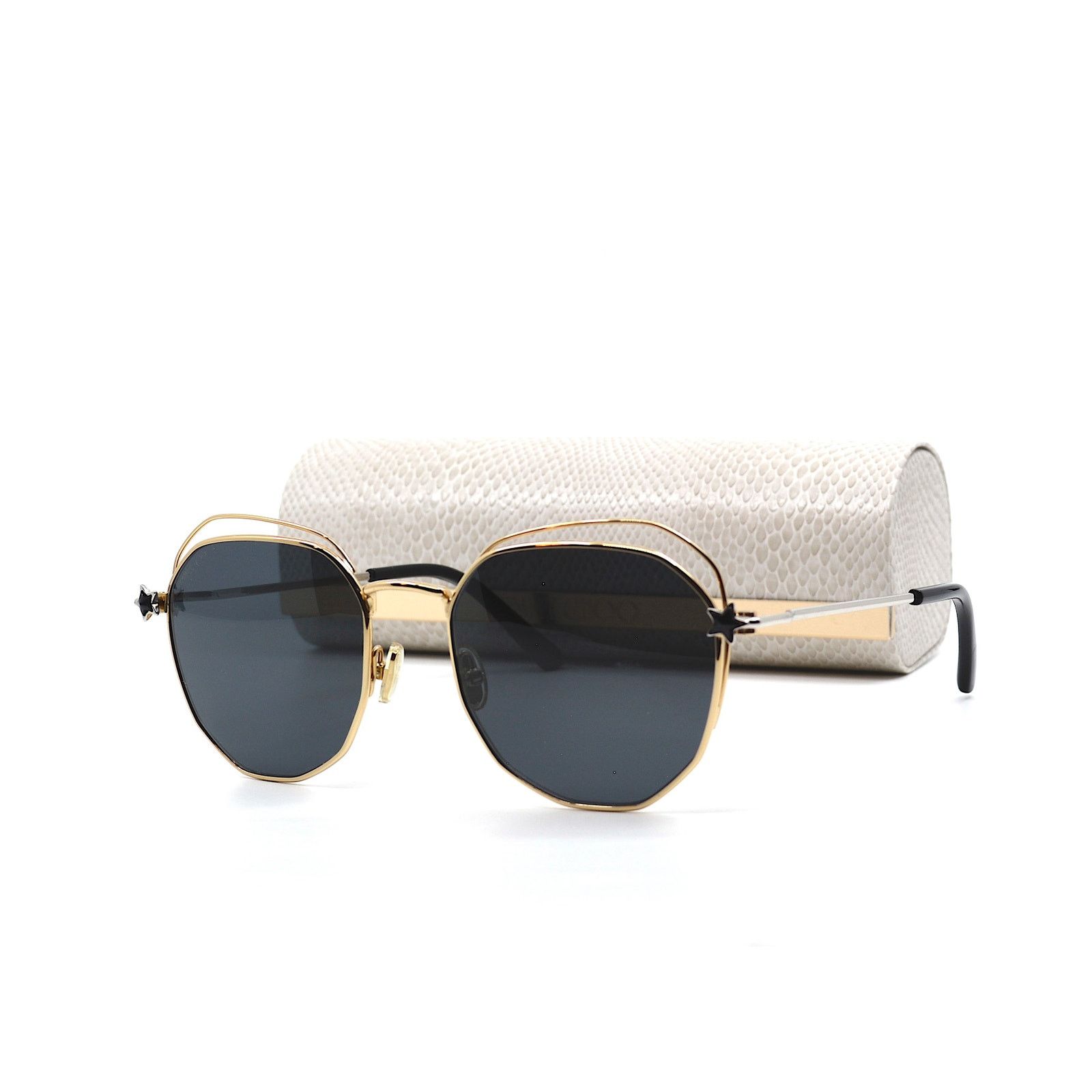 Jimmy Choo JIMMY CHOO FRANNY/S J5G GOLD GREY AUTHENTIC SUNGLASSES Size ONE SIZE - 9 Thumbnail
