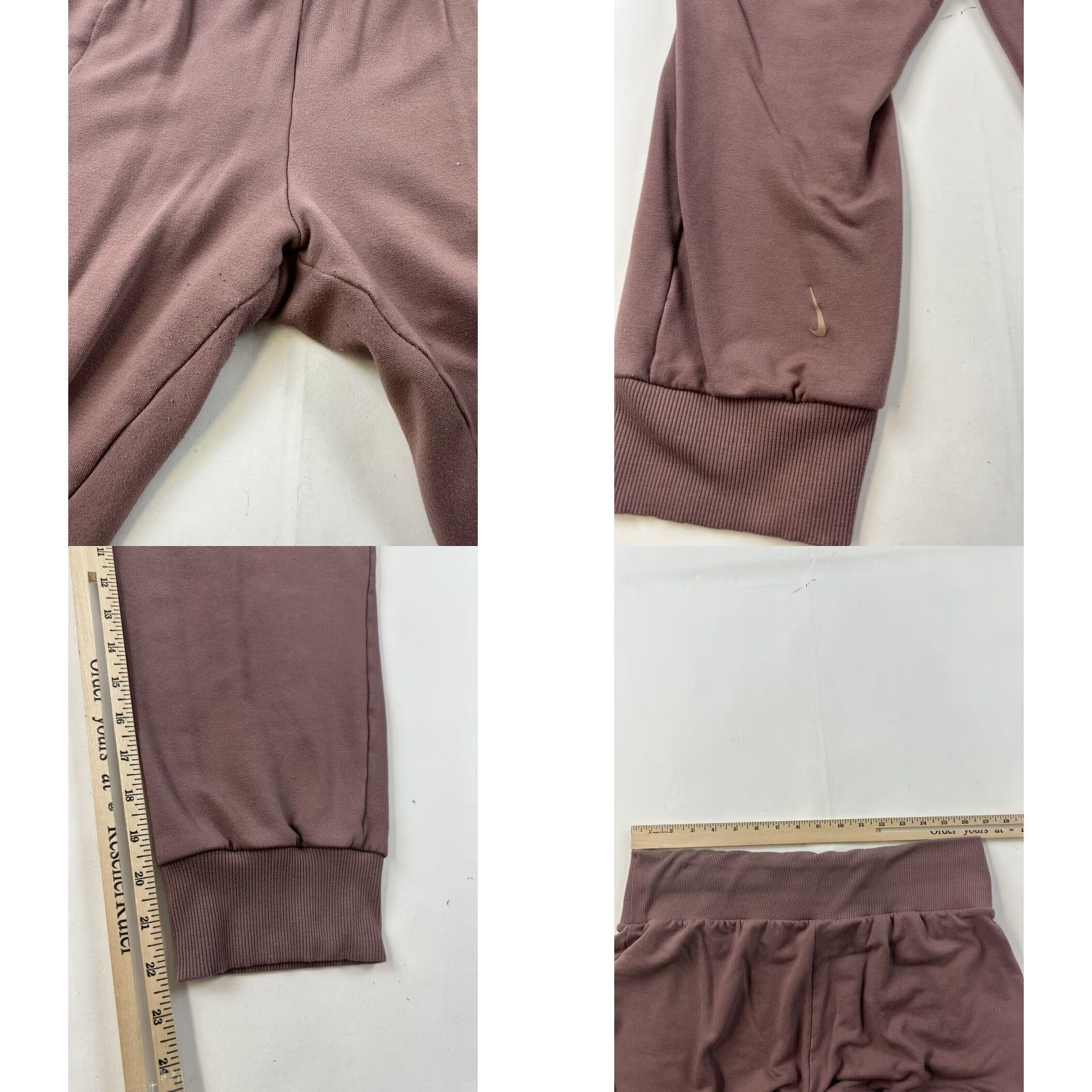 Nike Nike Women's XL Pink Sweatpants Dri-FIT Yoga Pants Desert Rose Elastic Waist Lightweight Size 40" / US 18 - 8 Thumbnail