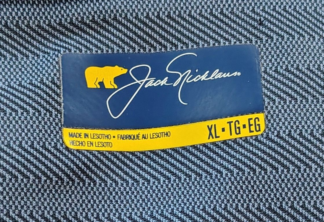 Other Men's XL Blue Golf Button-Up Jack Nicklaus Polo Shirt Size US XL / EU 56 / 4 - 2 Thumbnail