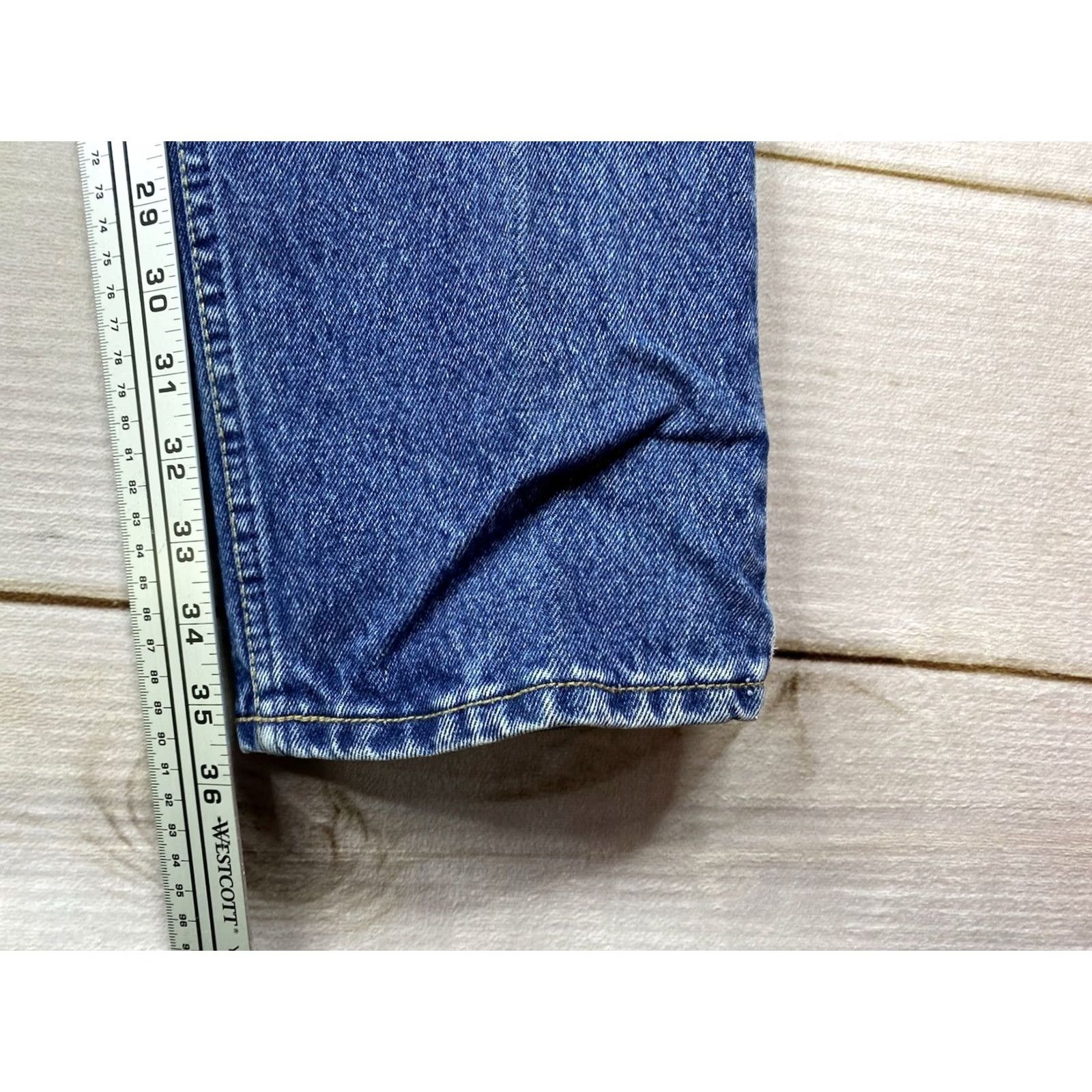 Vintage VINTAGE Lawman Jeans Womens Jr 3 Western Denim High Rise 35.5” Inseam Blue 100% Cotton Spandex Bootcut Jeans Mens Womens Girls男 not allowed Size 26" / US 2 / IT 38 - 6 Thumbnail