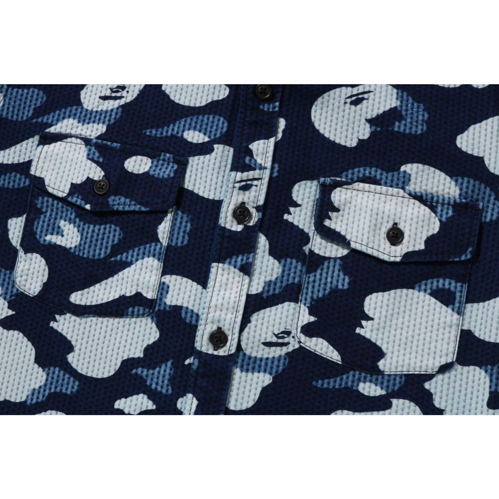 Bape Bape Sashiko Camo Indigo Ralxed Fit Button-Down Size Large Size US L / EU 52-54 / 3 - 3 Thumbnail