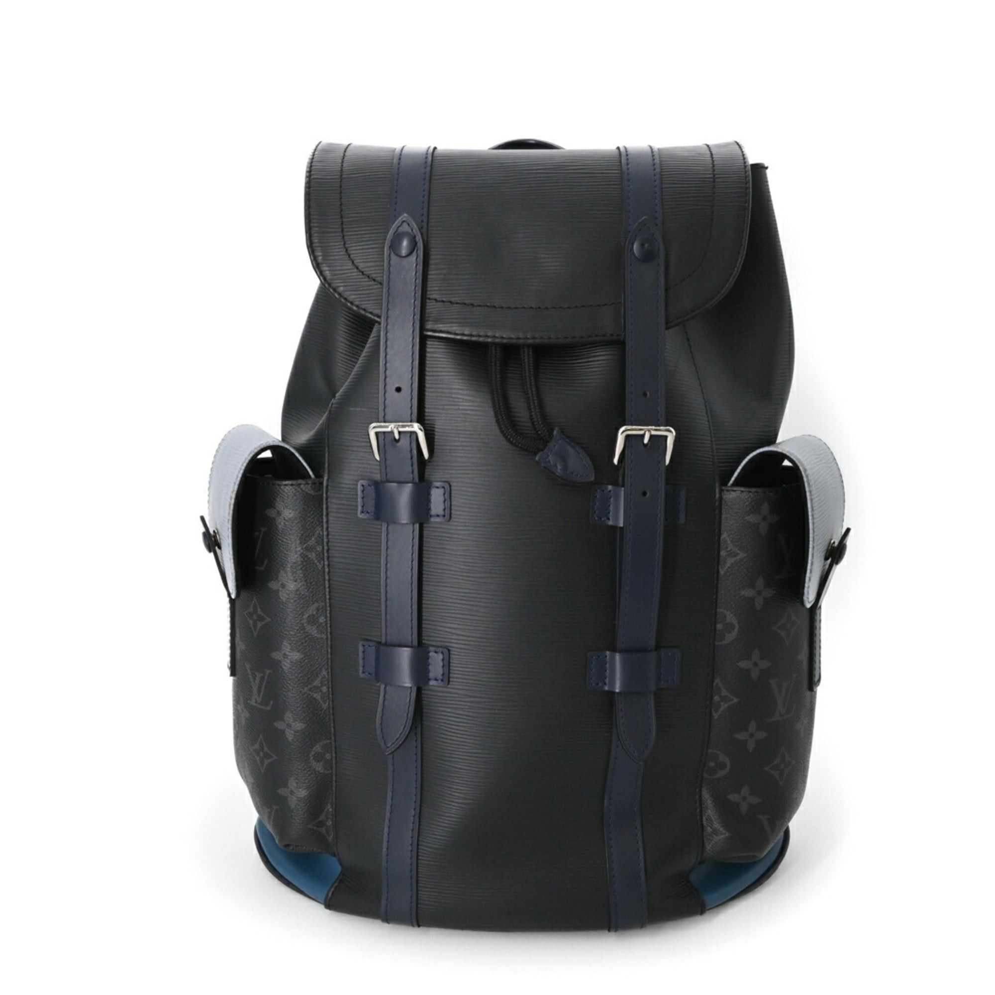 LOUIS VUITTON Louis Vuitton Christopher PM Epi LV Circle Leather Backpack Black Louis Vuitton Black Epi Christopher Backpack PM – Modaselle main image 2