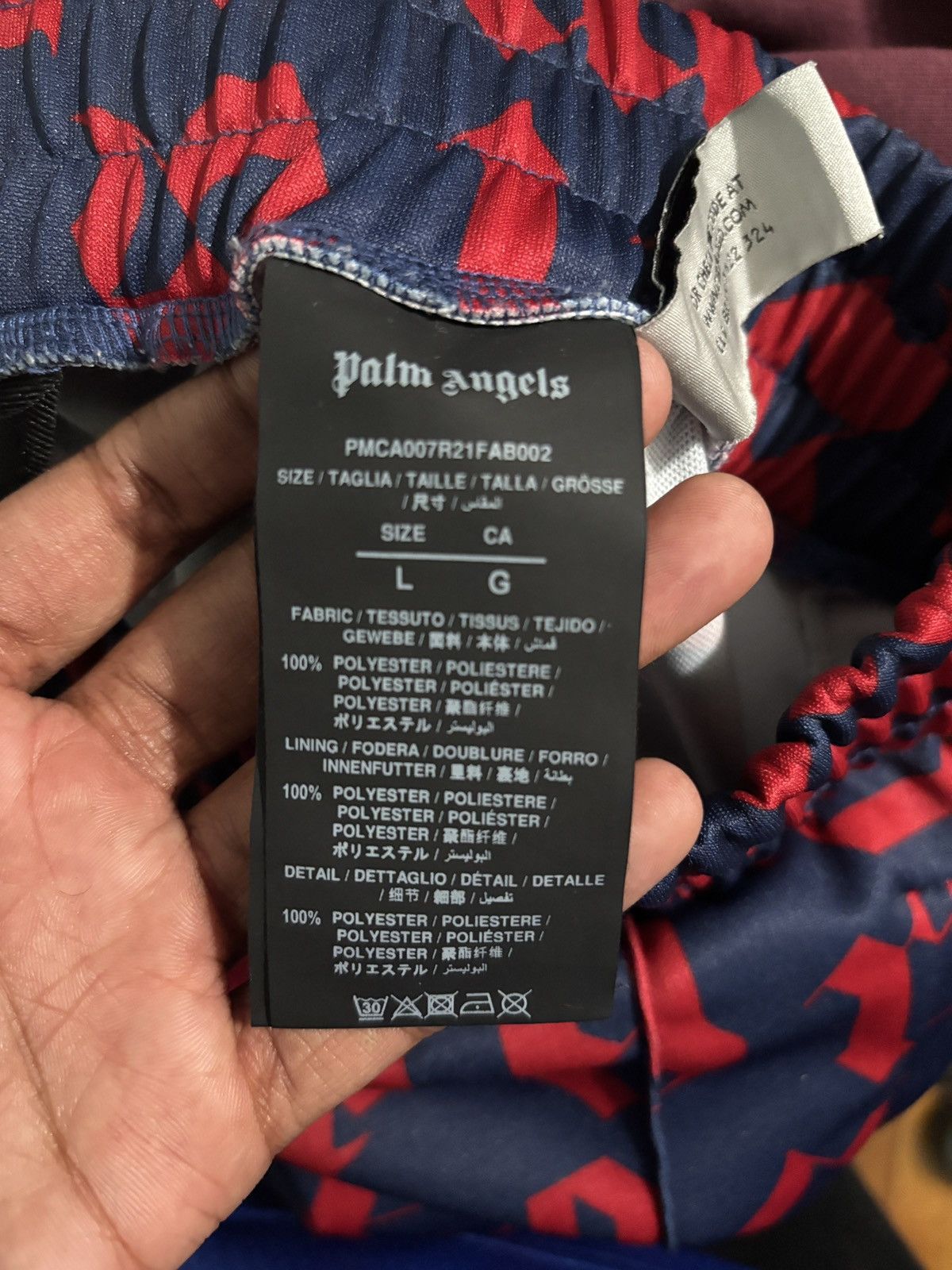Palm Angels Palm angles blue and red joggers Size US 32 / EU 48 - 4 Thumbnail