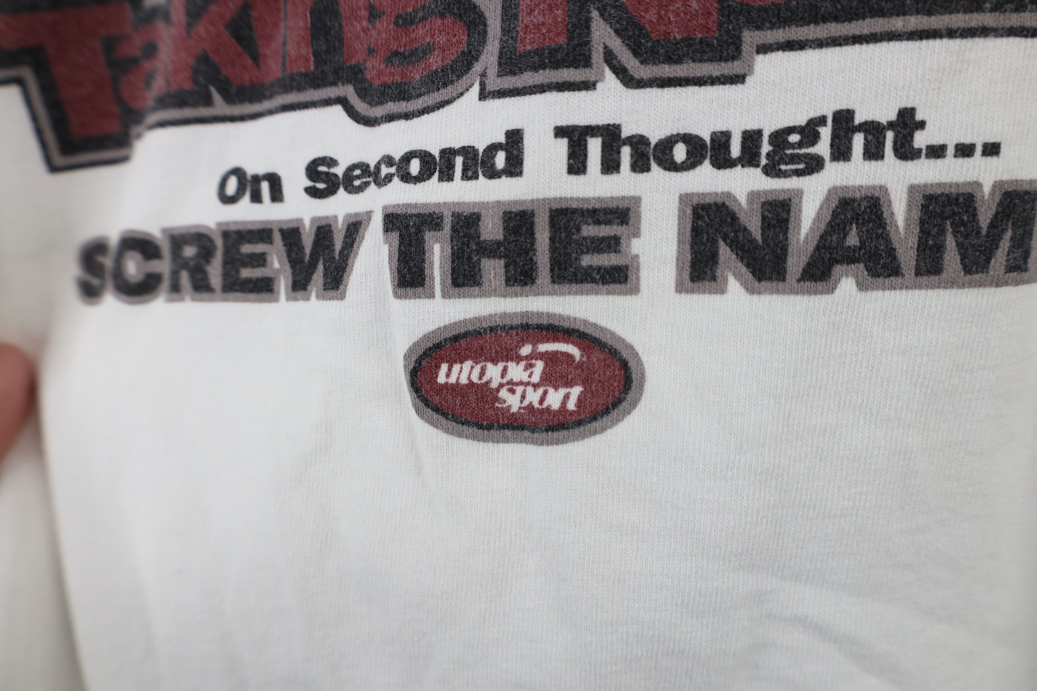 Vintage Vintage 90s and Taking Names Soccer Football T-Shirt White Size US XL / EU 56 / 4 - 11 Thumbnail