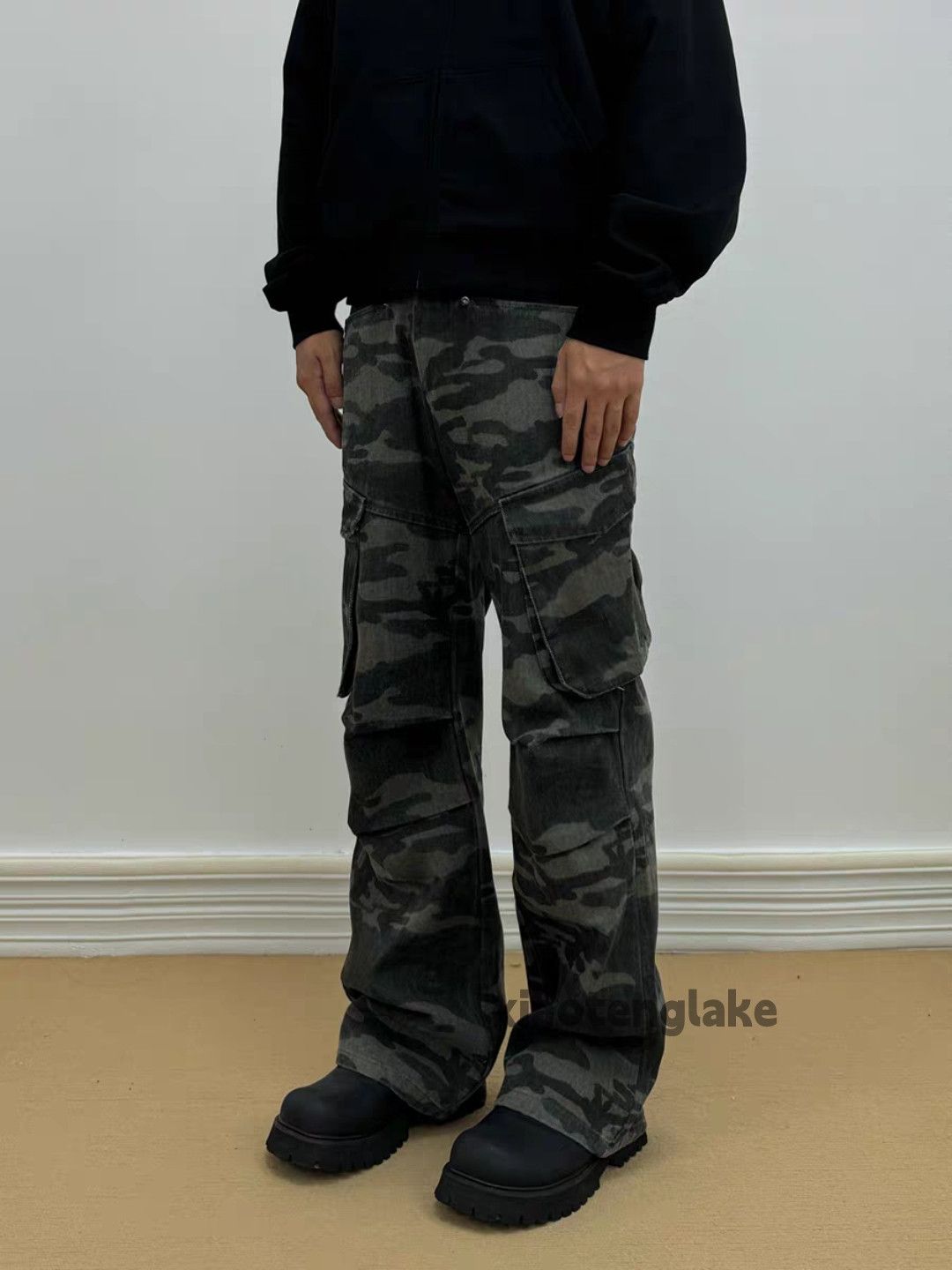Designer × Japanese Brand × Vintage unisex outdoor skate hiphop pleated military cargo pants Size US 28 / EU 44 - 4 Thumbnail