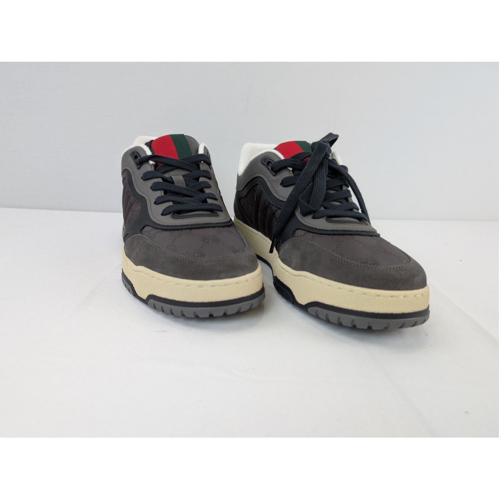 Gucci o1rshd1 GG nylon with suede and leather trims sneakers Size US 11.5 / EU 44-45 - 5 Thumbnail