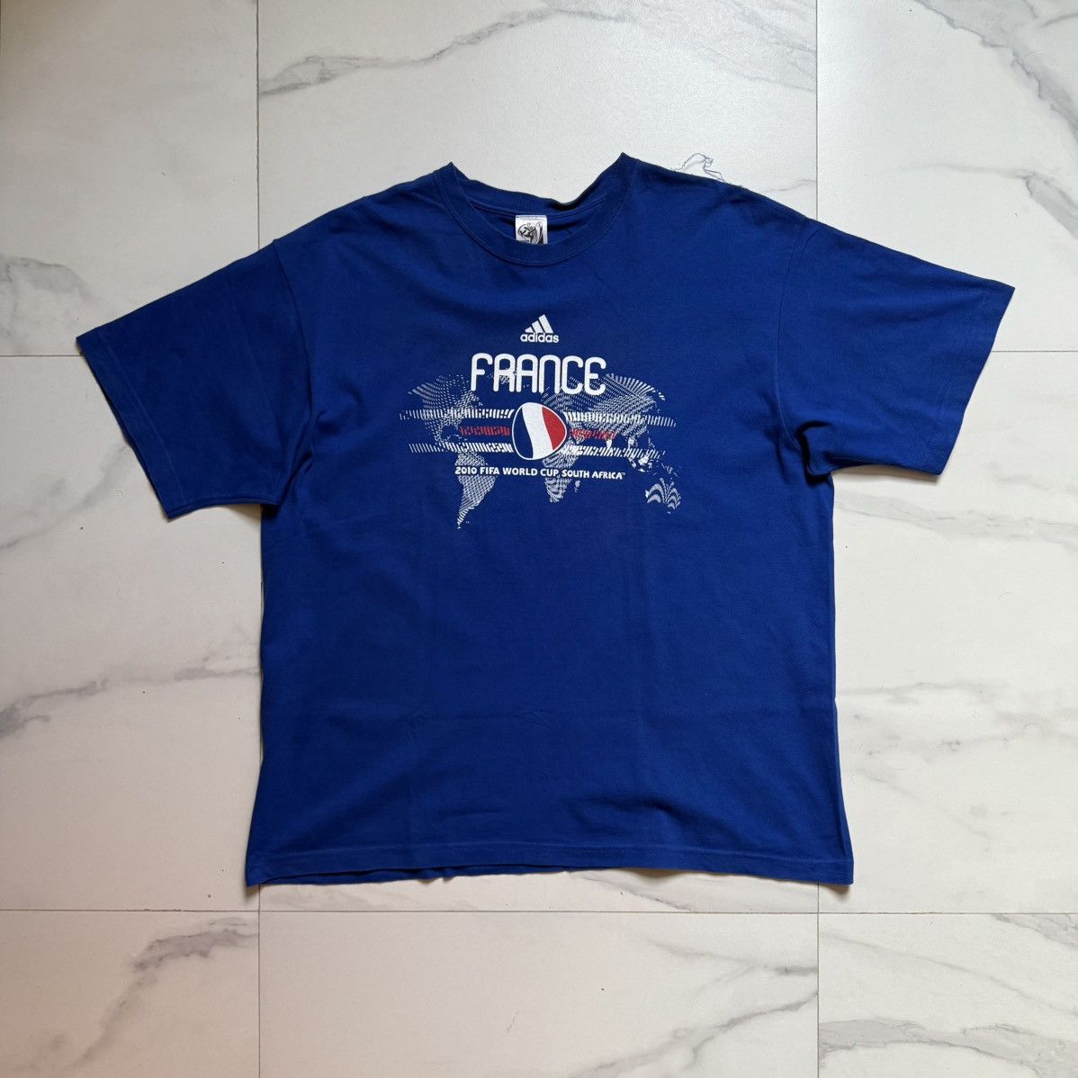 Adidas Vintage Adidas 2010 FIFA World Cup Tee Size US XL / EU 56 / 4 - 2 Thumbnail