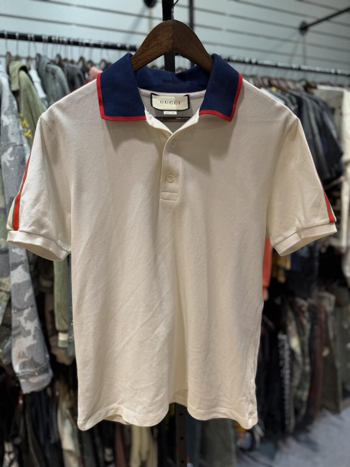 Gucci Gucci Polo T Shirt White Size Large $850 Retail Size US L / EU 52-54 / 3 - 4 Thumbnail