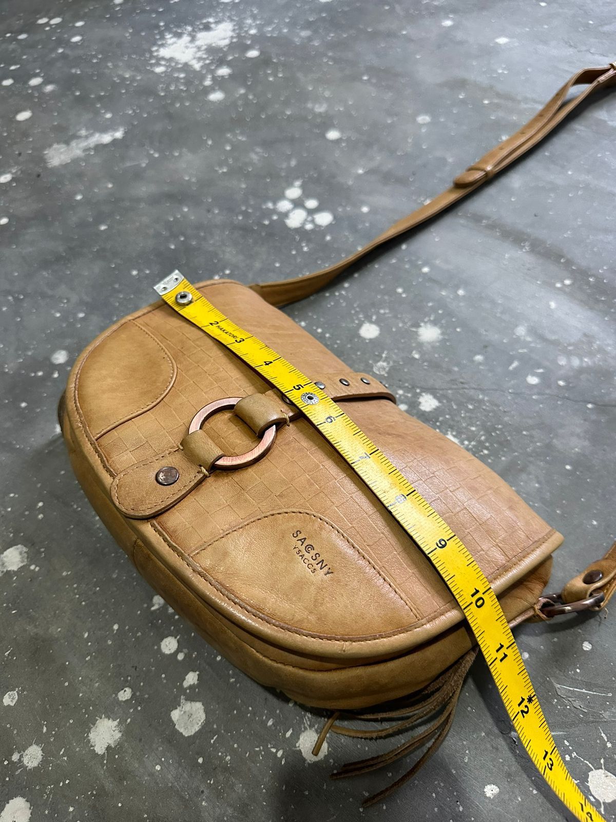 Yohji Yamamoto 🔥Vintage Ysaccs Yohji Yamamoto Leather Crossbody/ Sling bag Size ONE SIZE - 18 Thumbnail