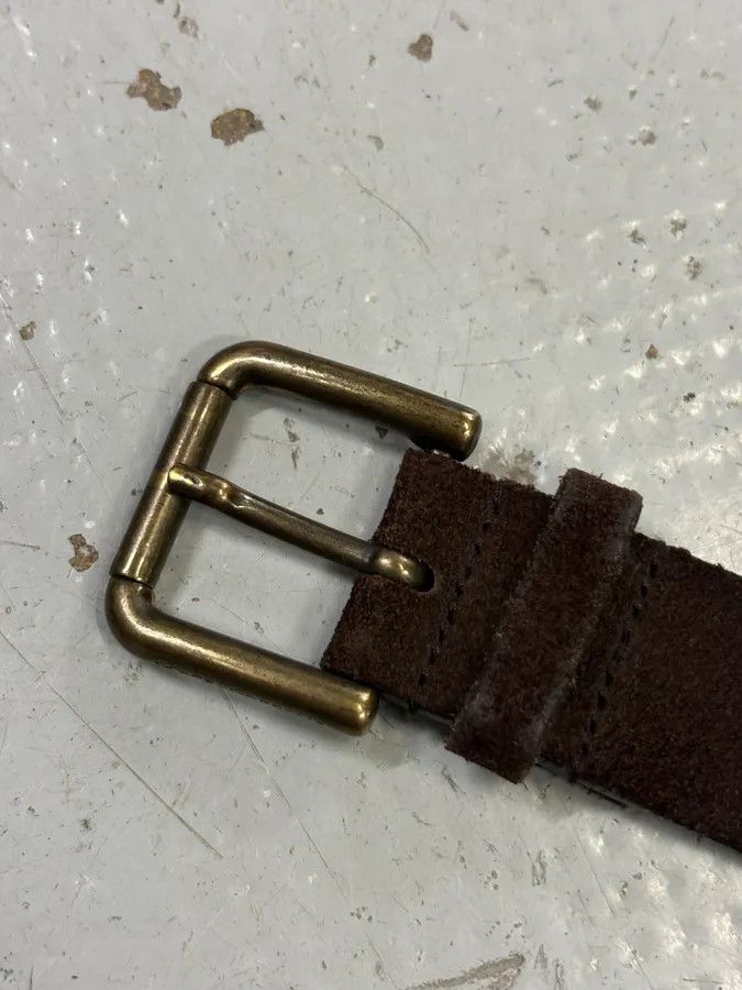 Dolce & Gabbana Dolce & Gabbana Brown Suede Studded Belt Size ONE SIZE - 4 Thumbnail