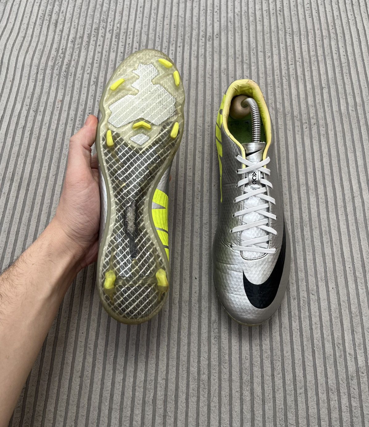 Nike Nike Mercurial Vapor IX FG 555605-007 Elite Cleats Carbon Size US 8 / EU 41 - 7 Thumbnail