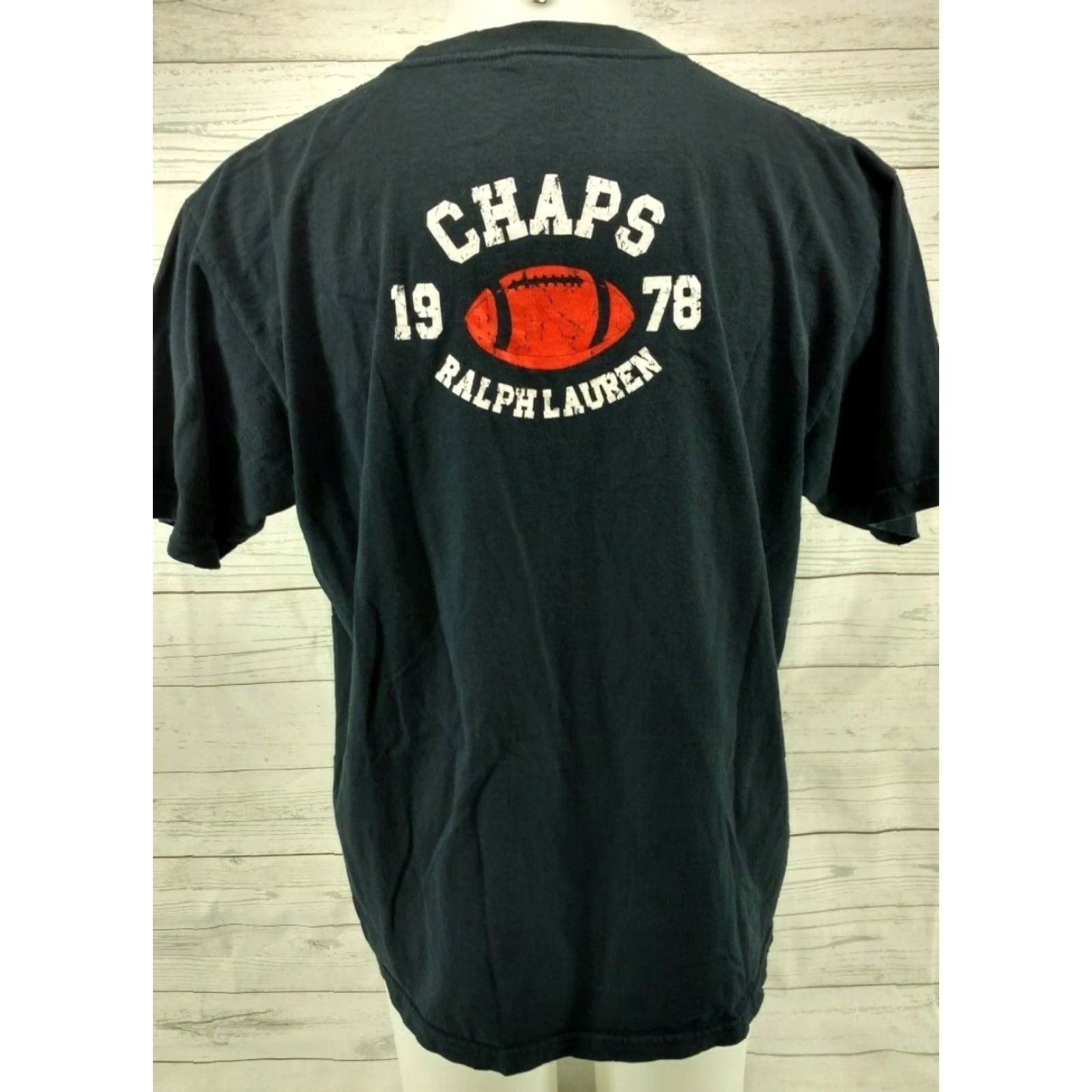 Chaps CHAPS Ralph Lauren Men's Shirt Size Large Back Logo 1978 Football Dark Navy Blue Mens Shirt Size US L / EU 52-54 / 3 - 7 Thumbnail