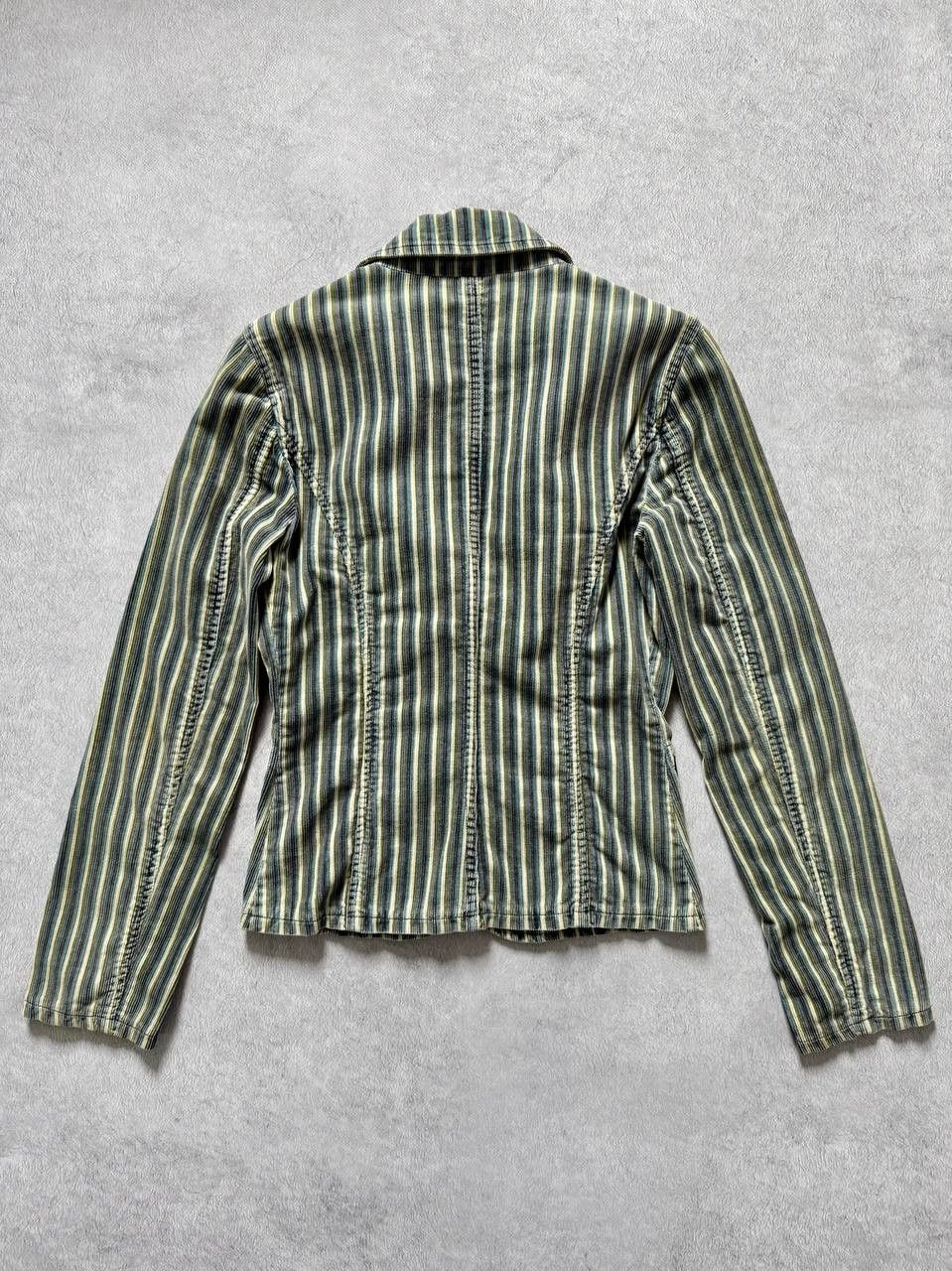 Guess Vintage 2000s Guess Jeans Corduroy Striped Blazer Size XS / US 0-2 / IT 36-38 - 2 Thumbnail