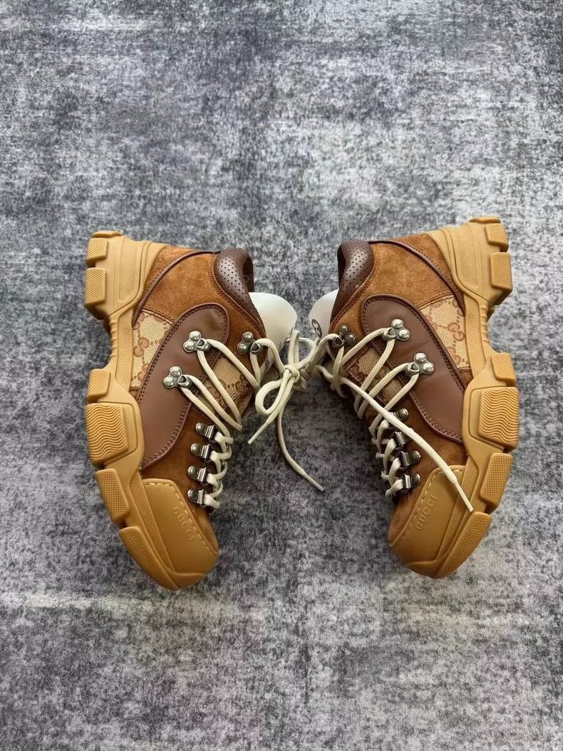 Gucci Gucci Brown Suede Hiking Shoes-2505 Size US 7.5 / EU 40-41 - 4 Thumbnail