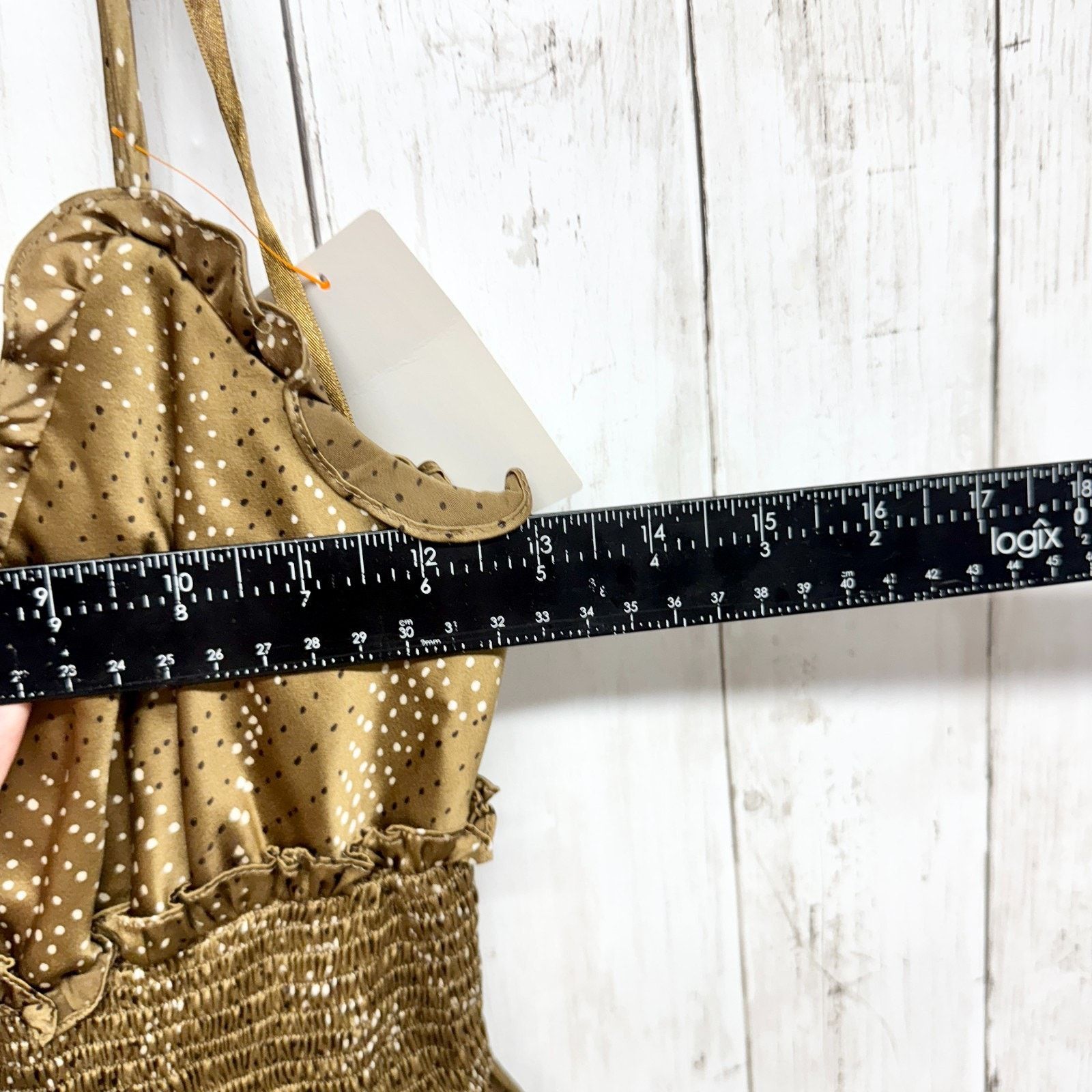 Bcbgmaxazria BcbgMaxazria Dress Sz XS Gold Silk Dot Sleeveless Baby Doll Size XS / US 0-2 / IT 36-38 - 4 Thumbnail