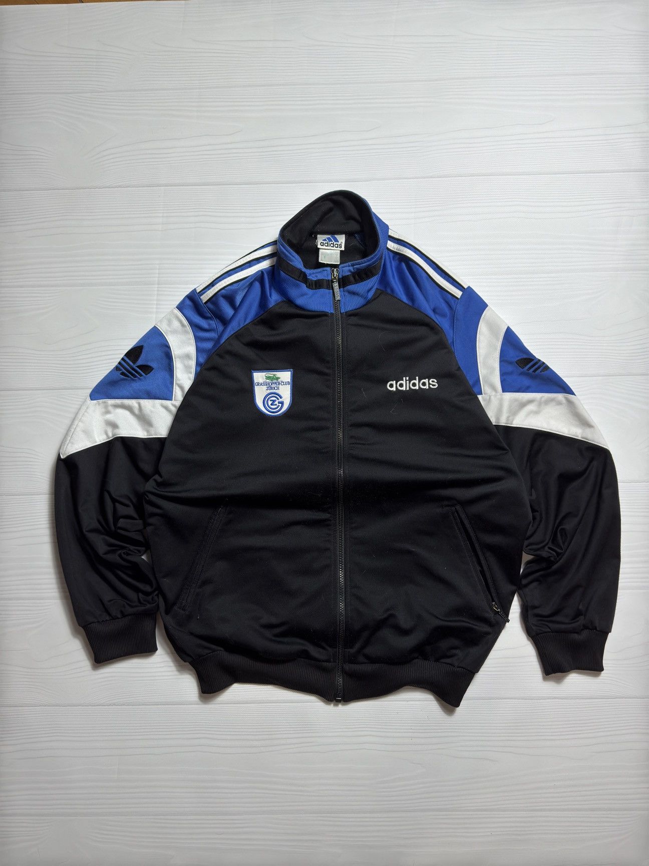 Vintage Vintage Adidas Grasshopper Club Zurich 90s Retro Jersey Size US M / EU 48-50 / 2 - 1 Thumbnail