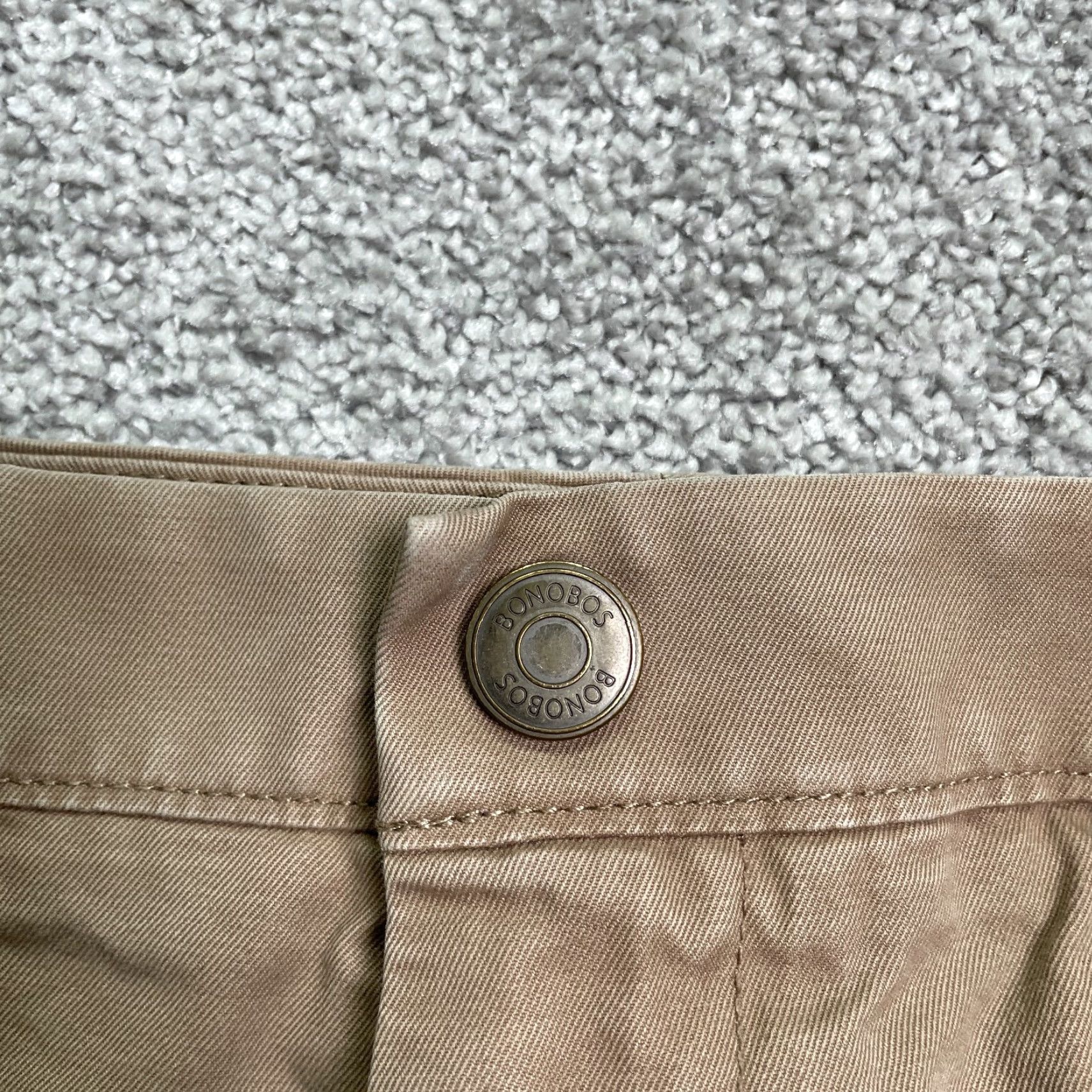 Bonobos Bonobos Chino Shorts Mens 35 Cotton Flat Front Casual Outdoor Fishing Regular Brown 8.5" Inseam Mens Size US 35 - 4 Thumbnail
