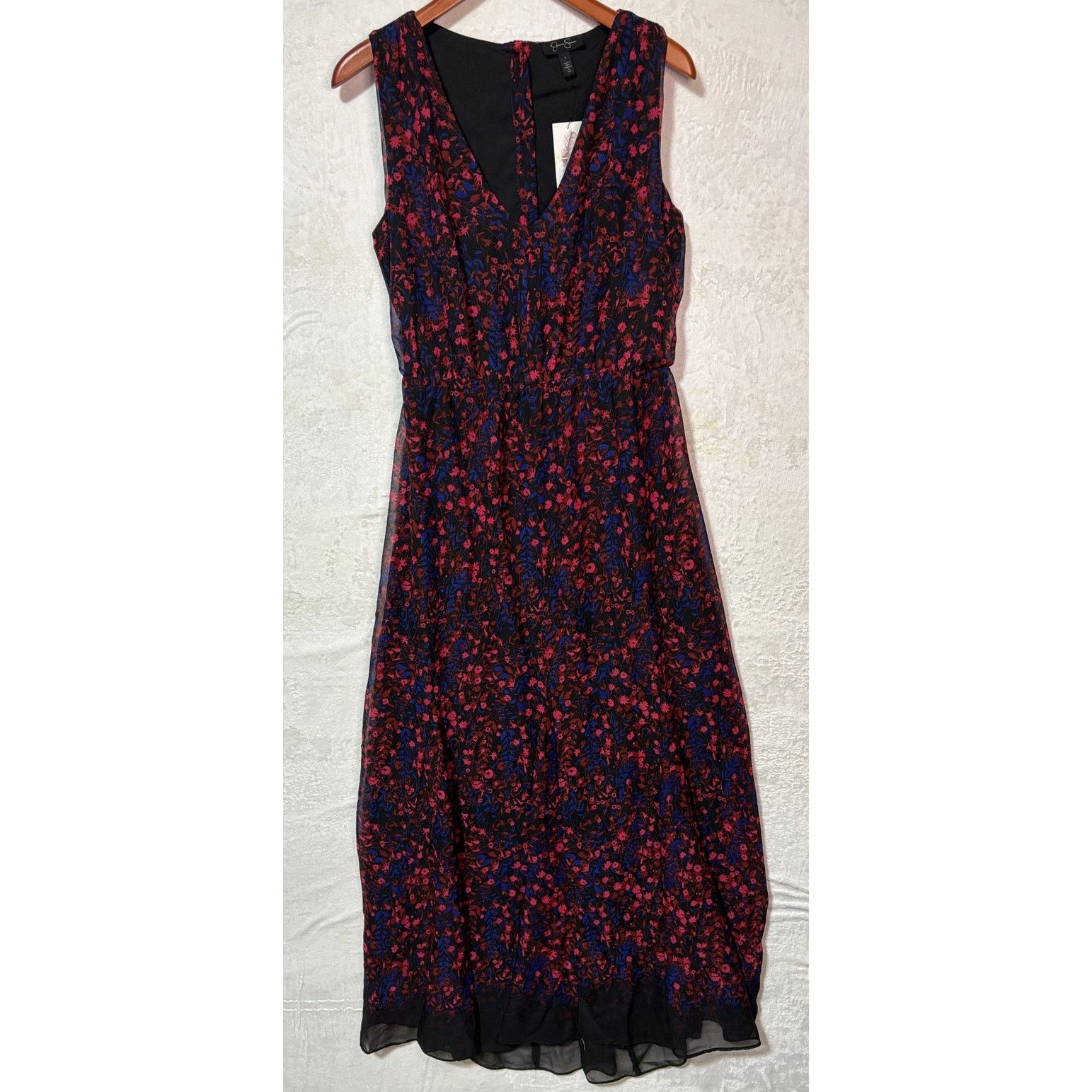 Jessica Simpson JESSICA SIMPSON Women's Black Floral Maxi Dress | Sz L | NWT Size L / US 10 / IT 46 - 8 Thumbnail