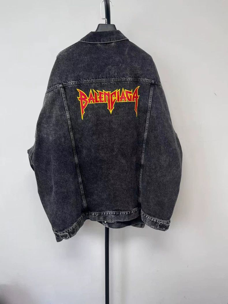 Balenciaga Balenciaga Heavy Metal SS22 Denim Jacket Size US S / EU 44-46 / 1 - 1 Thumbnail