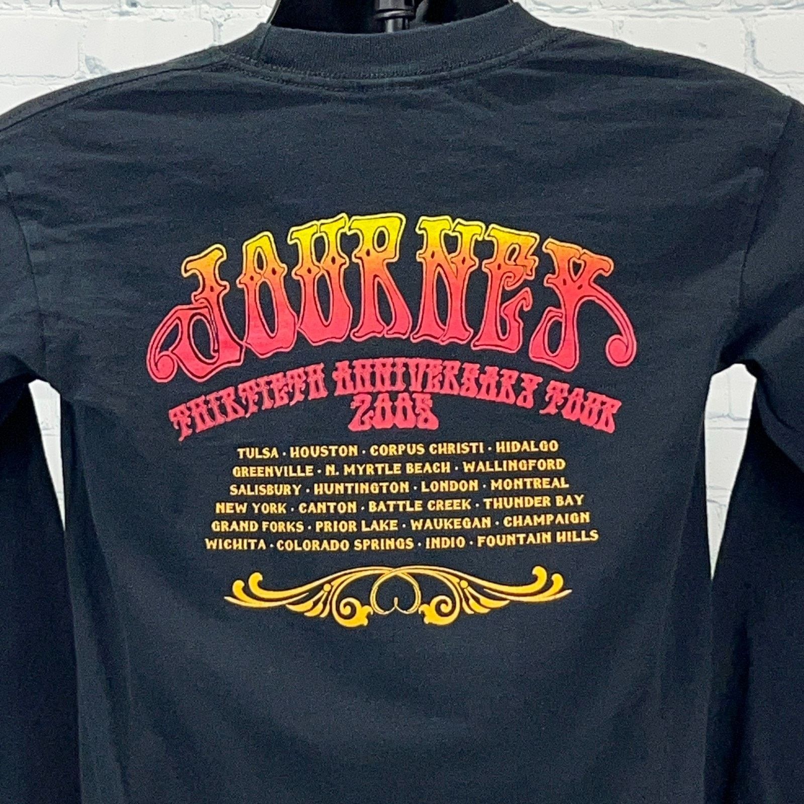 Vintage Vintage Y2Ks Journey 30th Anniversary Tour T Shirt Black S Size US S / EU 44-46 / 1 - 6 Thumbnail