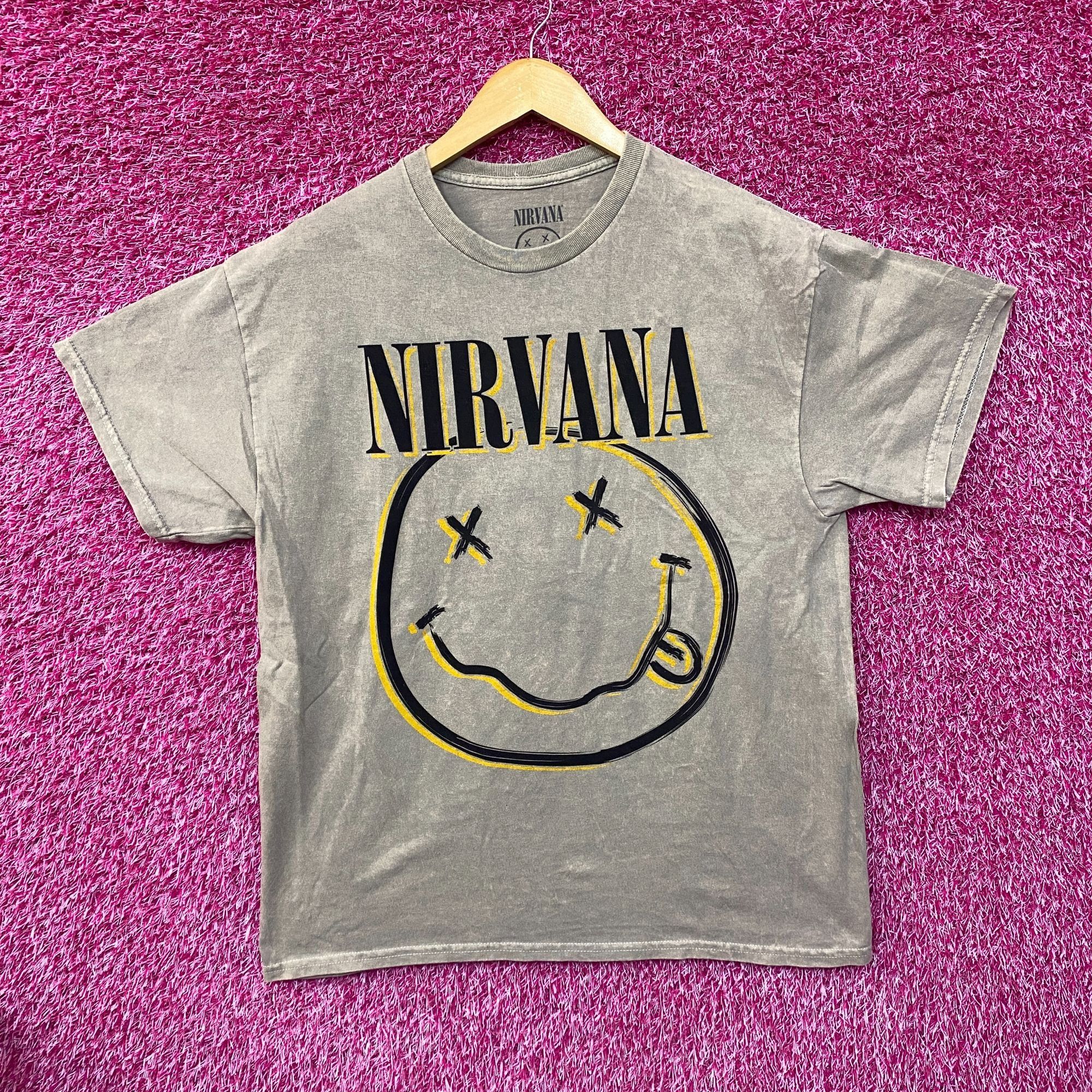 Nirvana Nirvana Dead Eye Smiley Beige T-Shirt Large Size US L / EU 52-54 / 3 - 3 Thumbnail