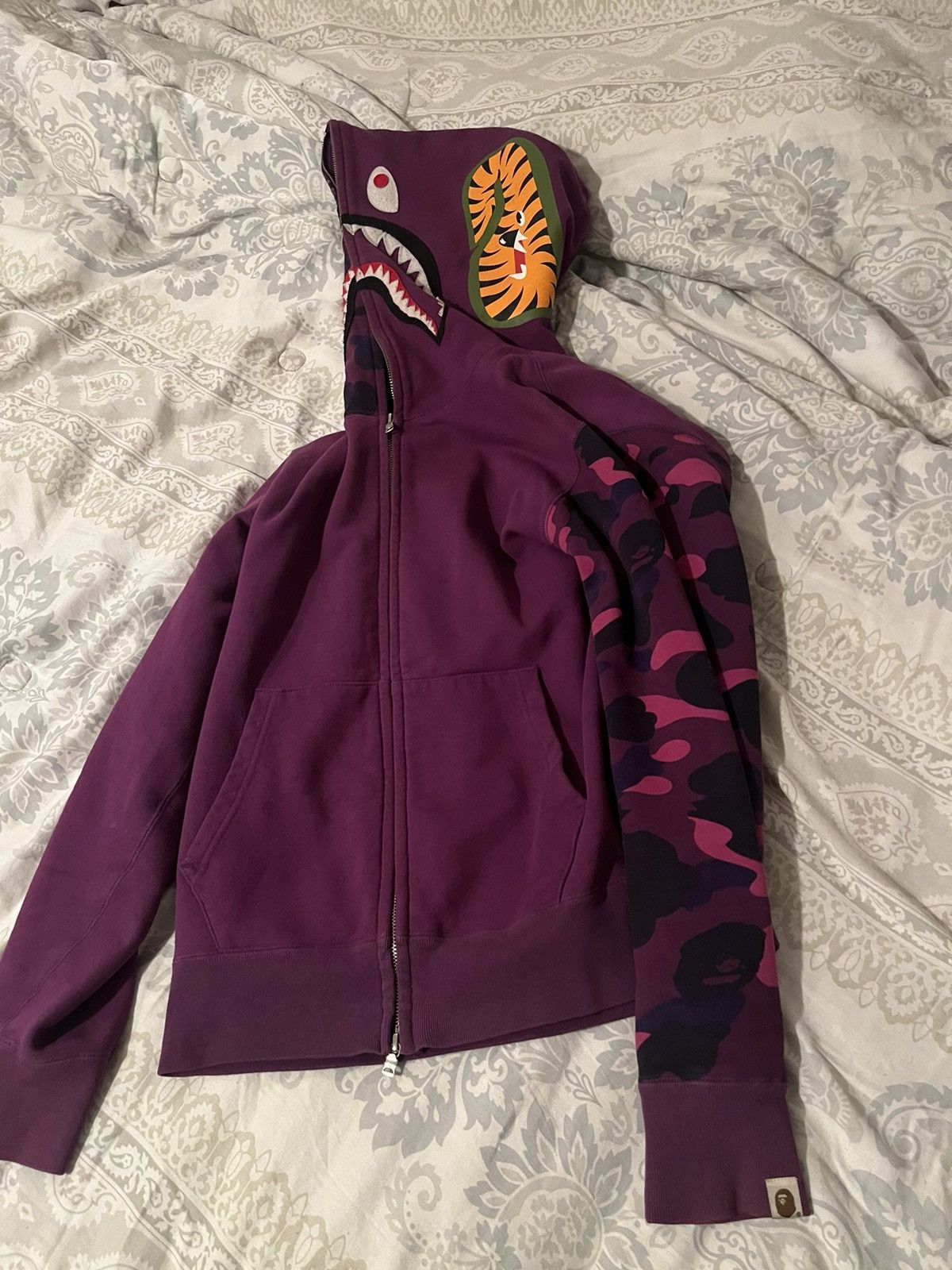 Bape BAPE purple camo hoodie Size US M / EU 48-50 / 2 - 1 Thumbnail