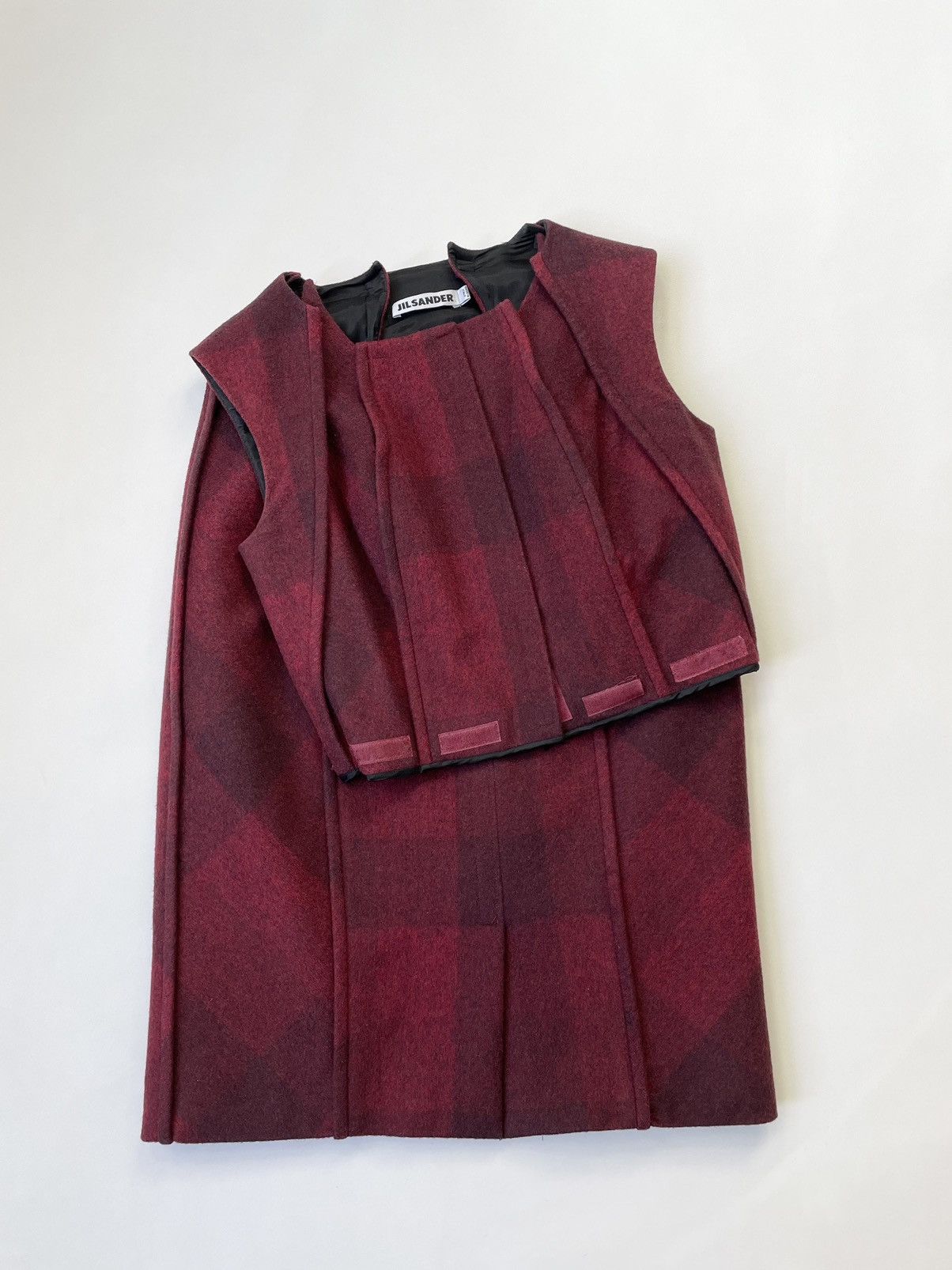 Jil Sander A/W 10 Wool 2 Piece ‘Velcro Dress’ Size S / US 4 / IT 40 - 22 Thumbnail