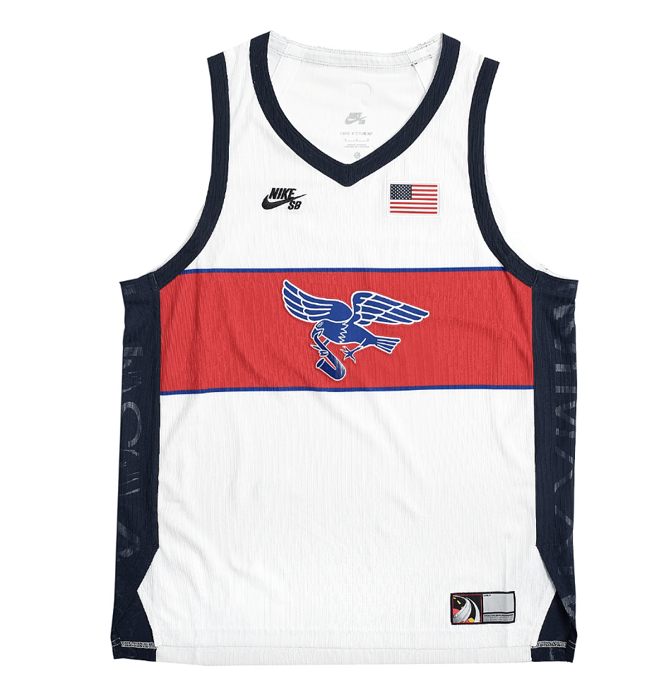 Nike NIKE SB MENS DRI-FIT ADV SLEEVELESS SKATE JERSEY OLYMPIC Size US M / EU 48-50 / 2 - 1 Thumbnail