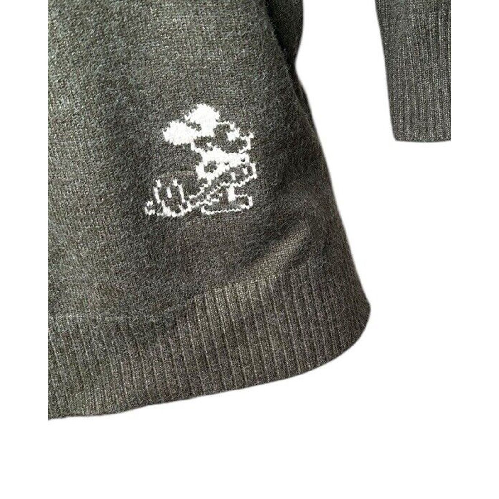 Disney Disney Mickey Mouse Green Tunic Sweater Side Slits Womens M? Size M / US 6-8 / IT 42-44 - 3 Thumbnail