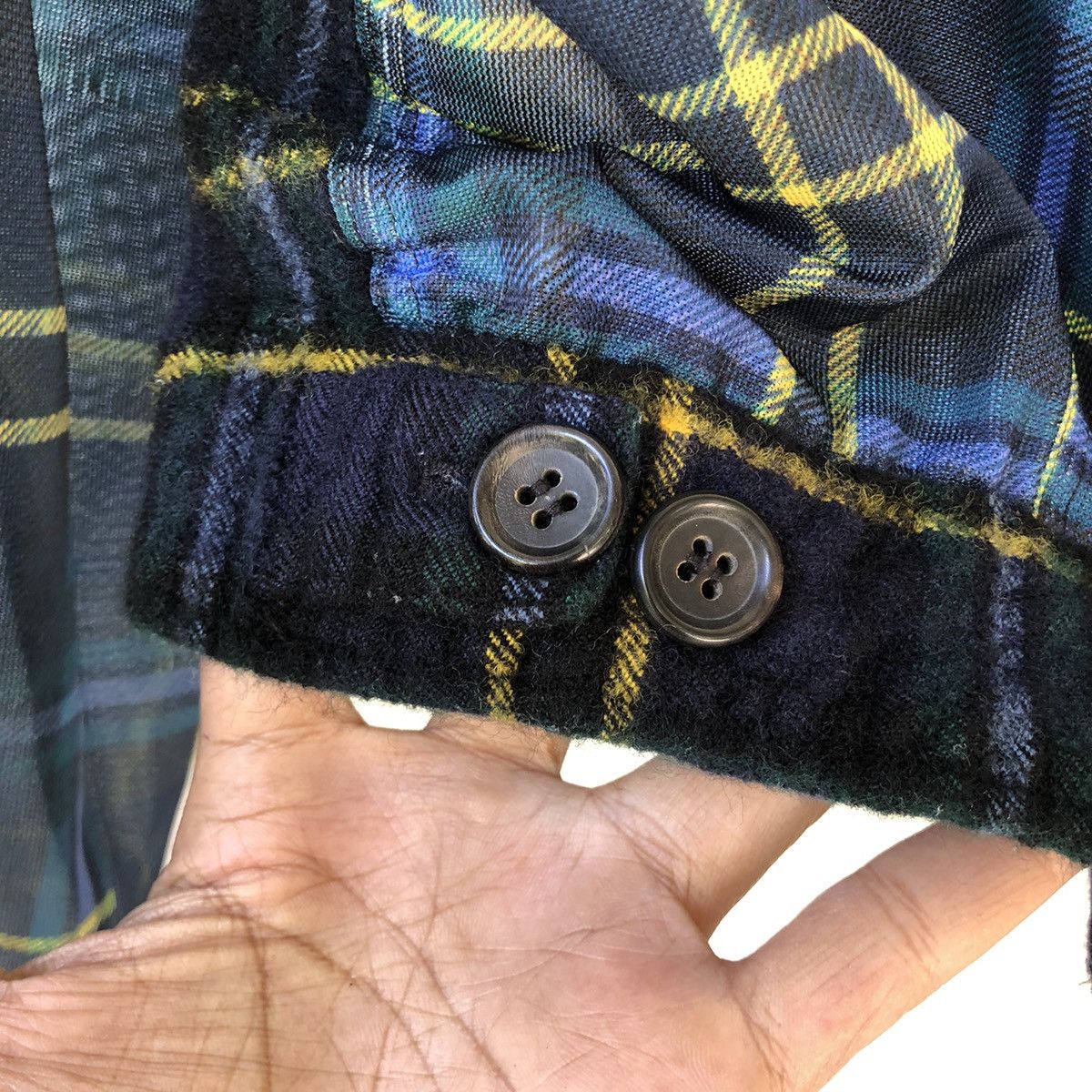 Comme des Garcons vintage Comme des Garcons Archive Hybrid Tartan Jacket Size M / US 6-8 / IT 42-44 - 10 Thumbnail